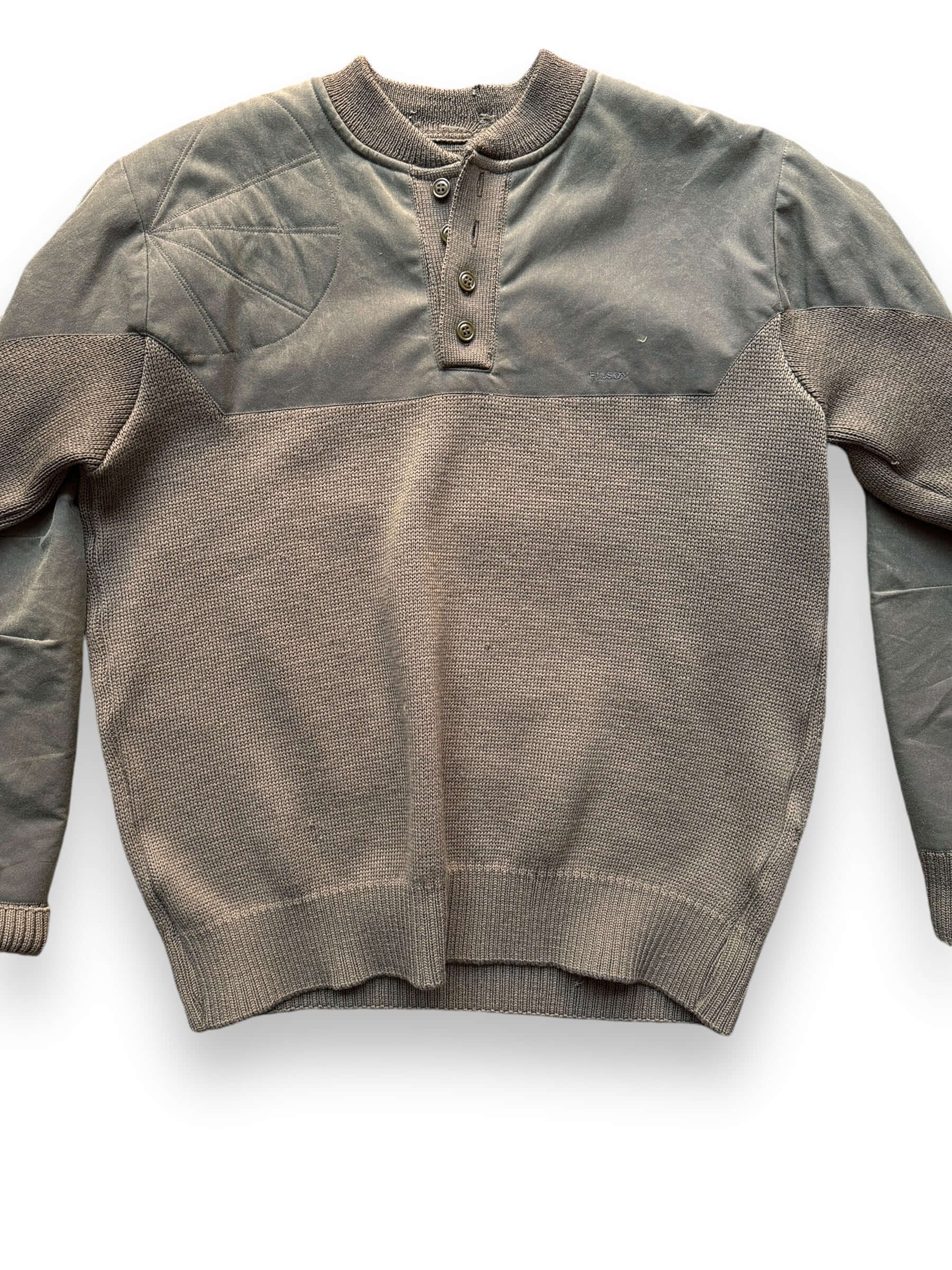 Front Detail of Filson Guide Sweater SZ L