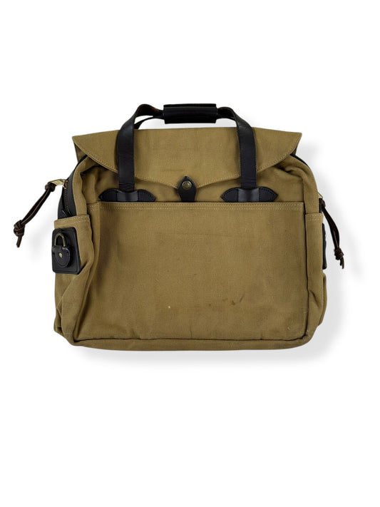 Front View of Filson 257KM Padded Computer Bag