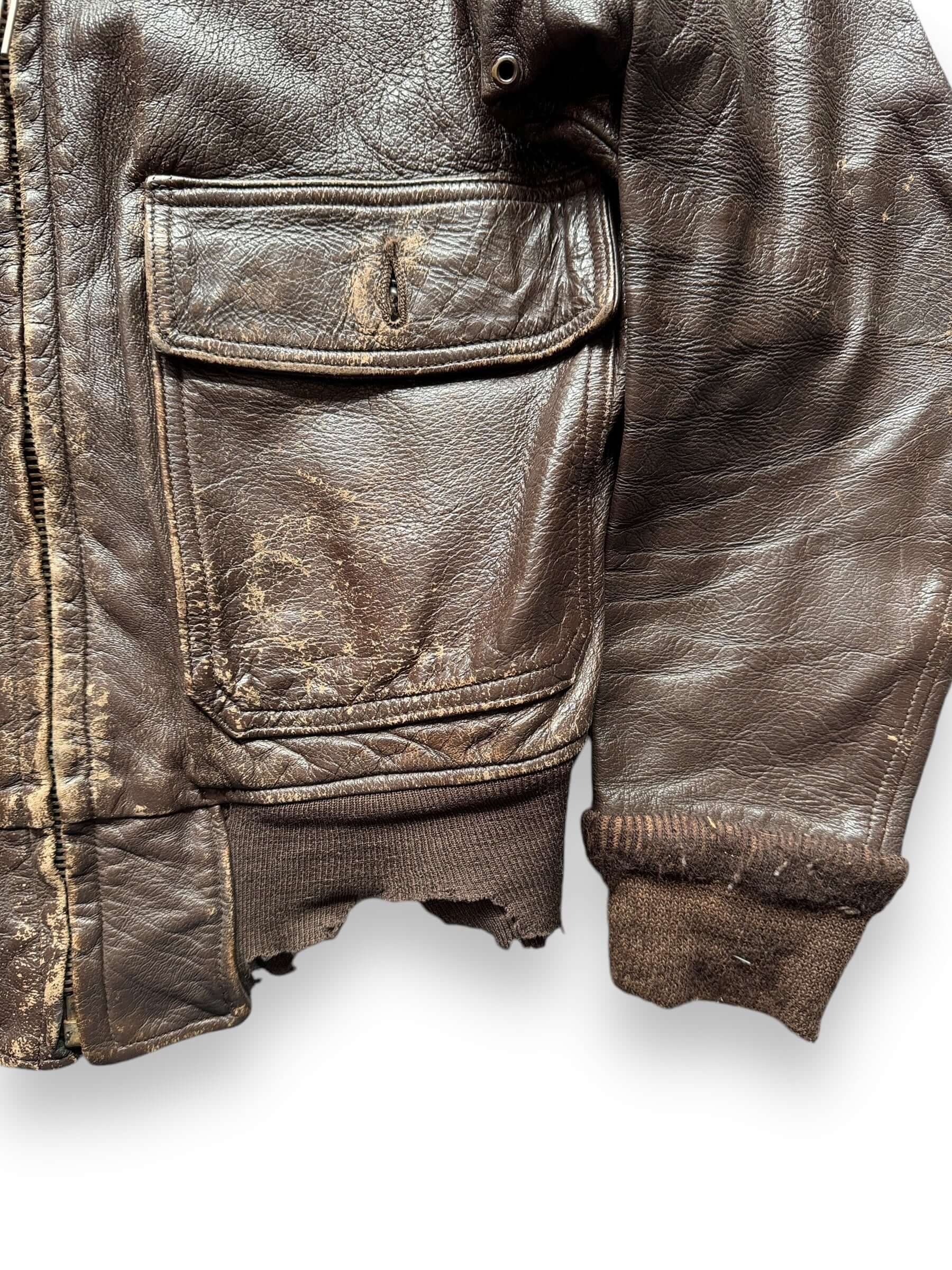 Vintage Thrashed Goatskin G-1 Flight Jacket SZ 38 – The Barn