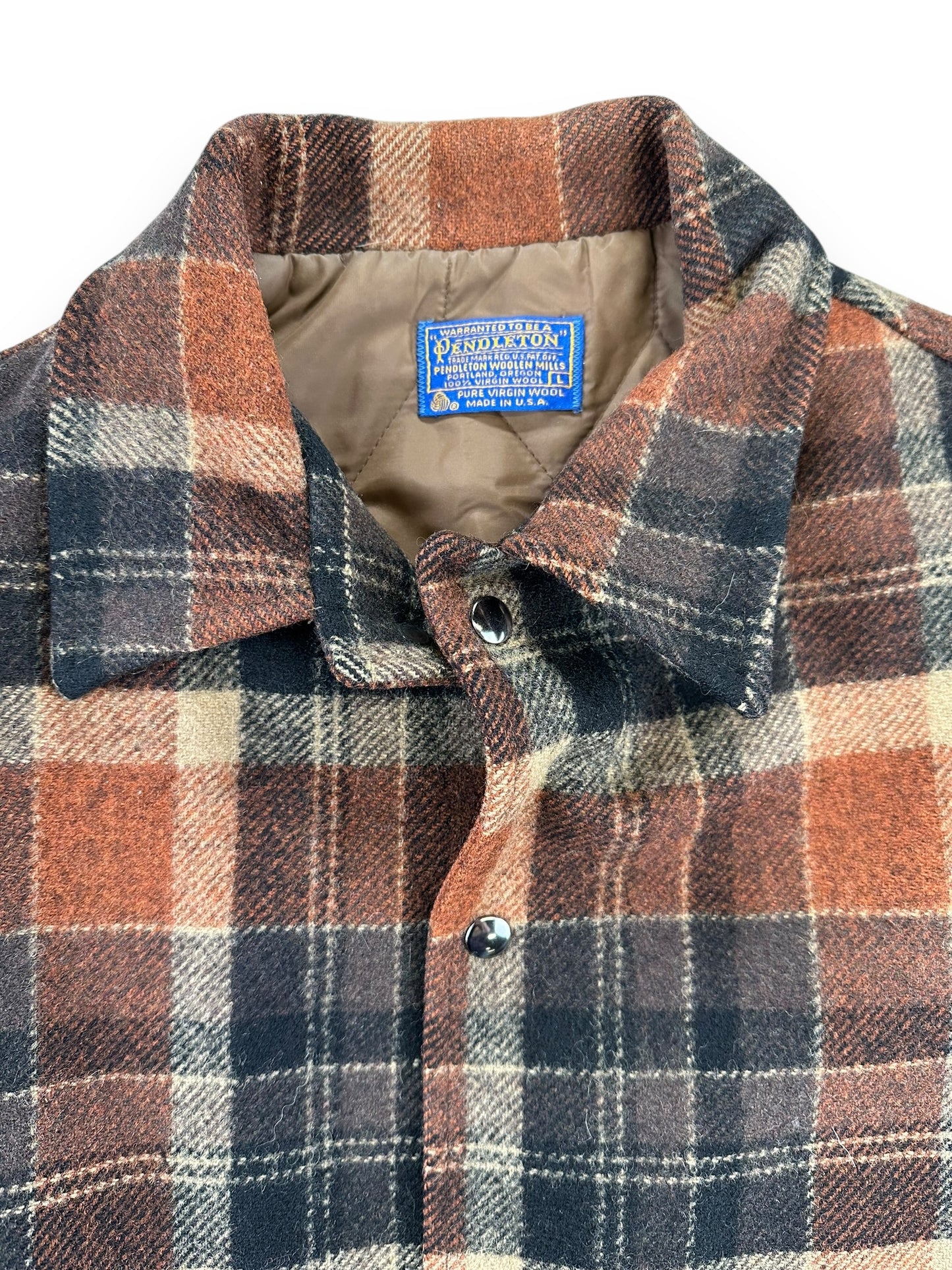 Tag View of Vintage Pendleton Wool Jacket SZ L