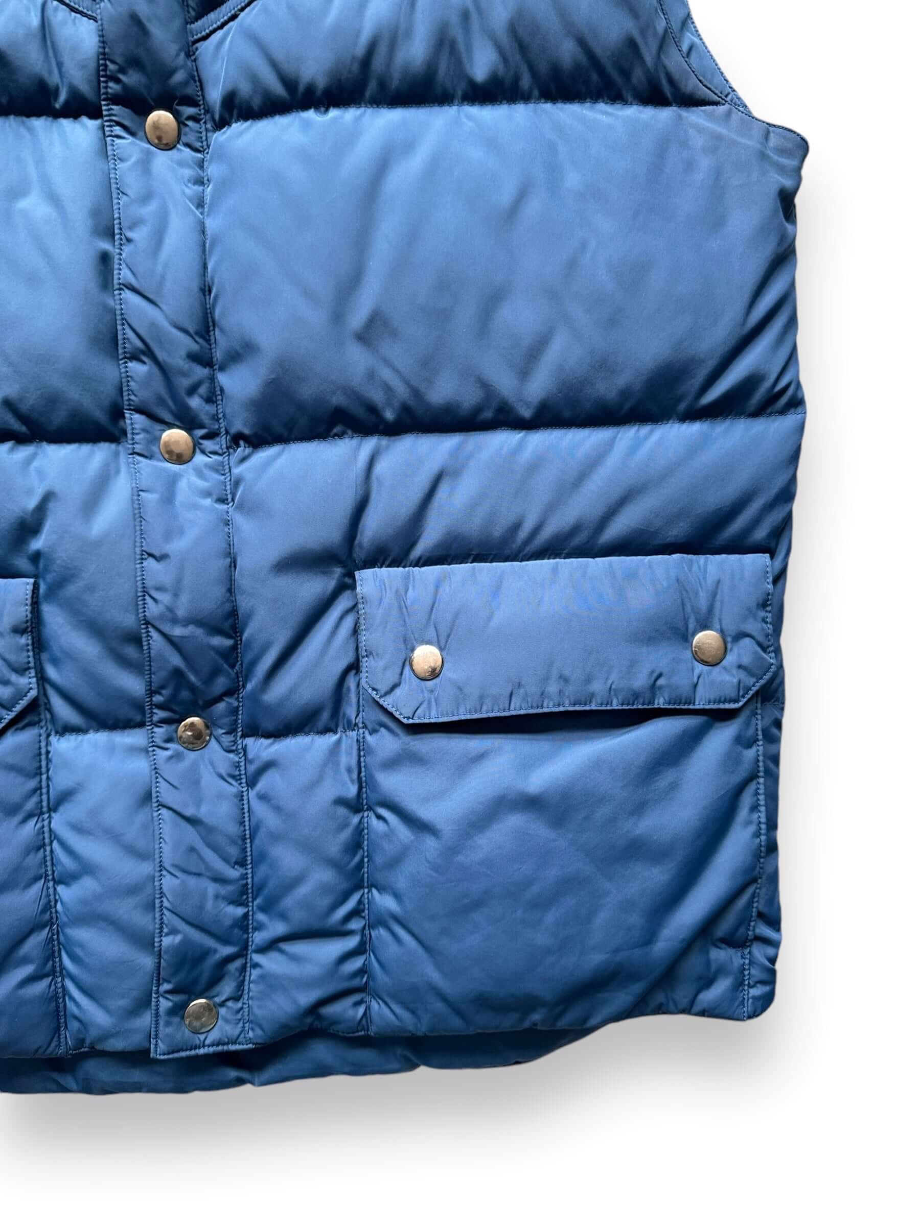 Lower Left View of Vintage Rainier Sportswear Down Vest SZ M