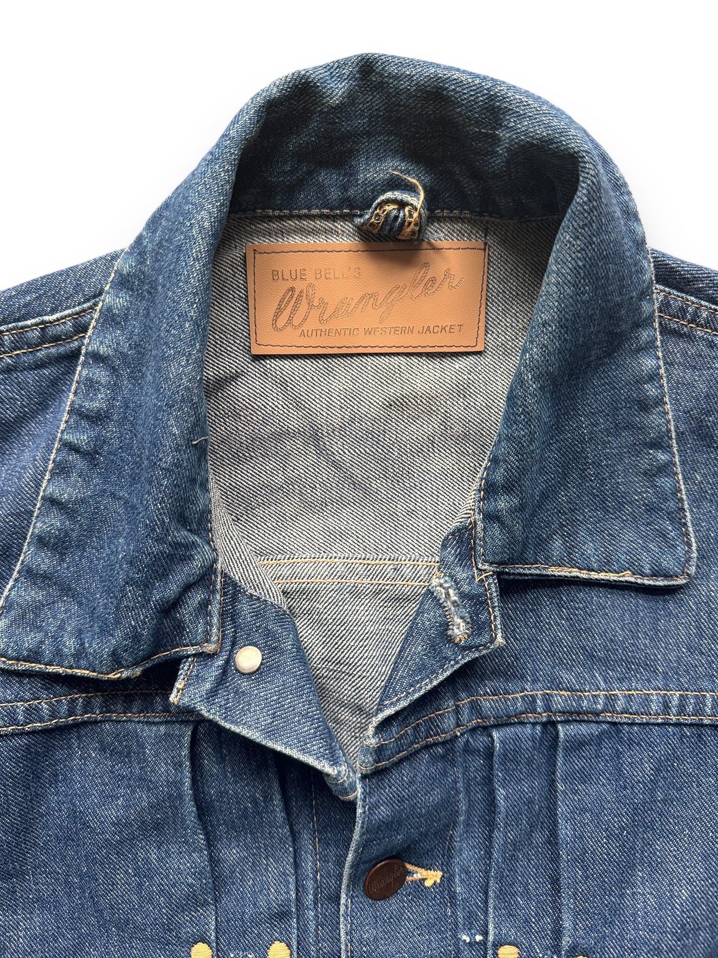 Tag View of Vintage 1947 Wrangler Blue Bell 11MJ Selvedge Denim