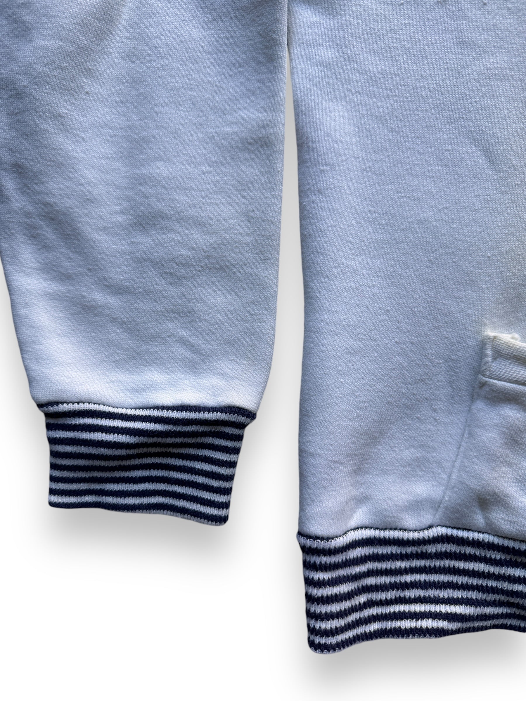 Cuff and Hem View of Vintage Seattle World's Fair 1962 Zip-Up Sweatshirt SZ M