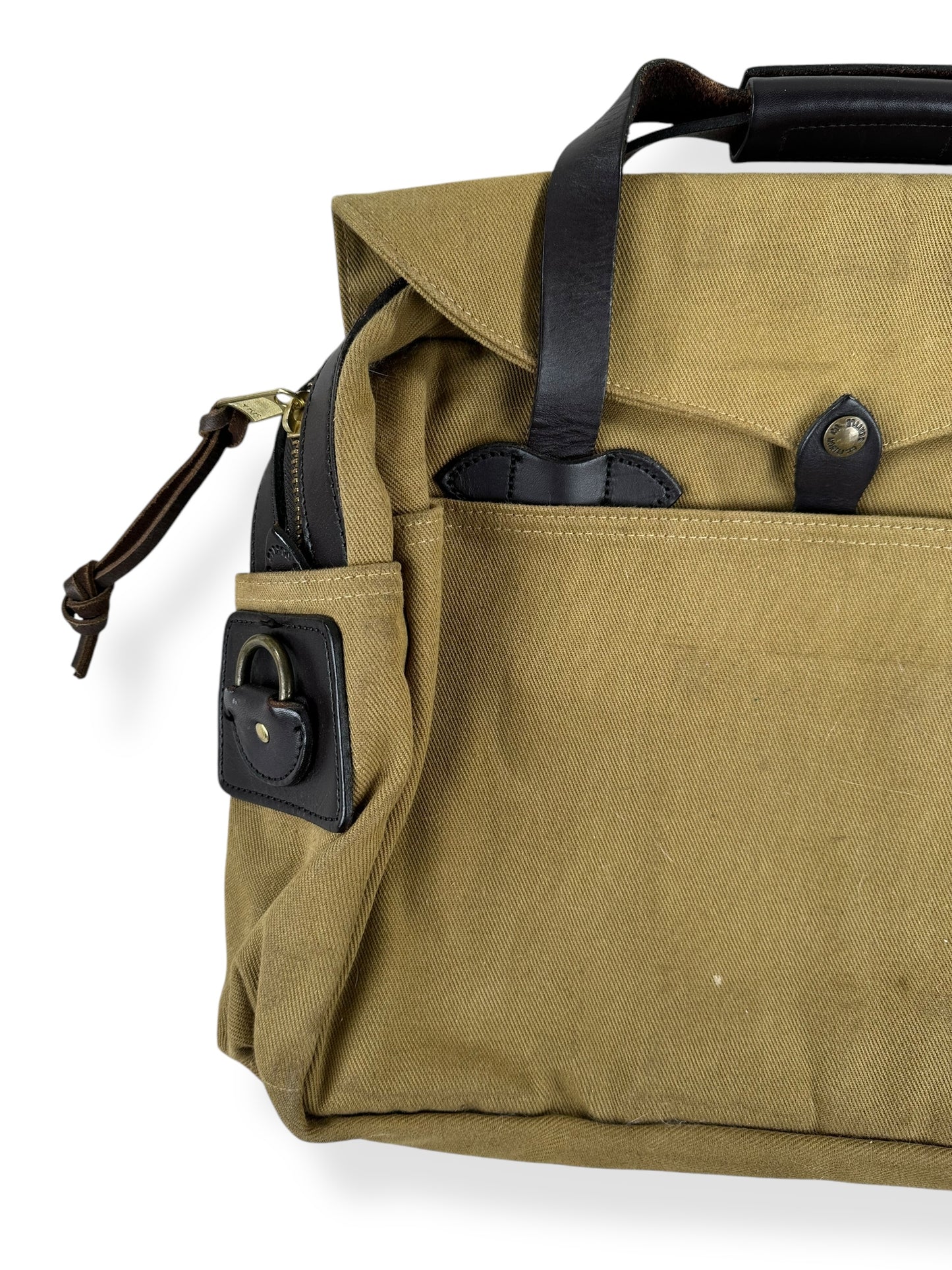 Front Right View of Filson 257KM Padded Computer Bag