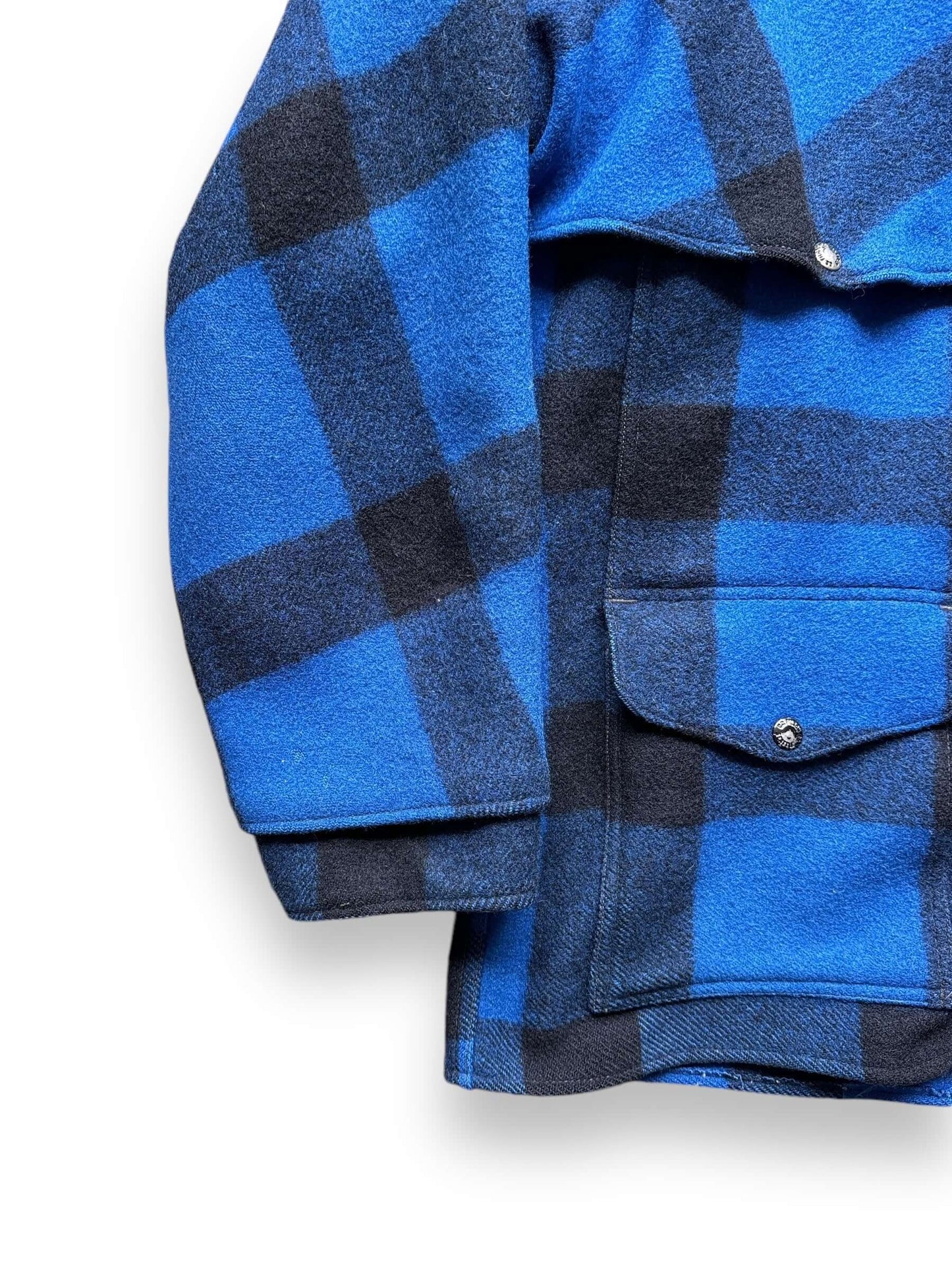 Vintage Filson Union Made Cobalt Double Mackinaw Jacket SZ 38