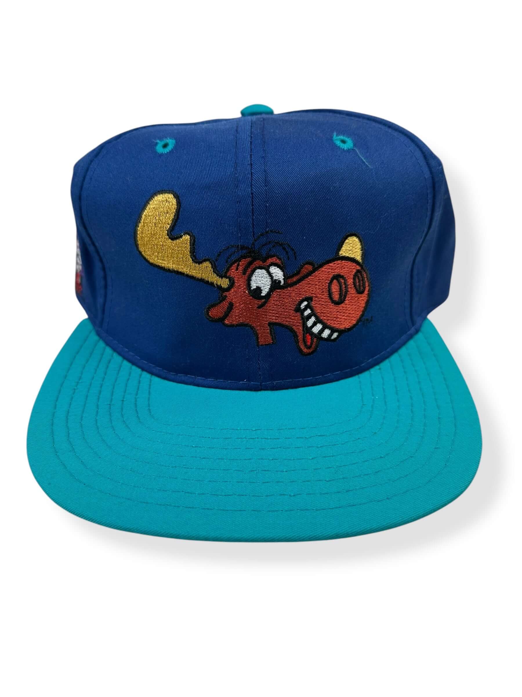 Front Detail on American Needle Toons Bullwinkle Hat