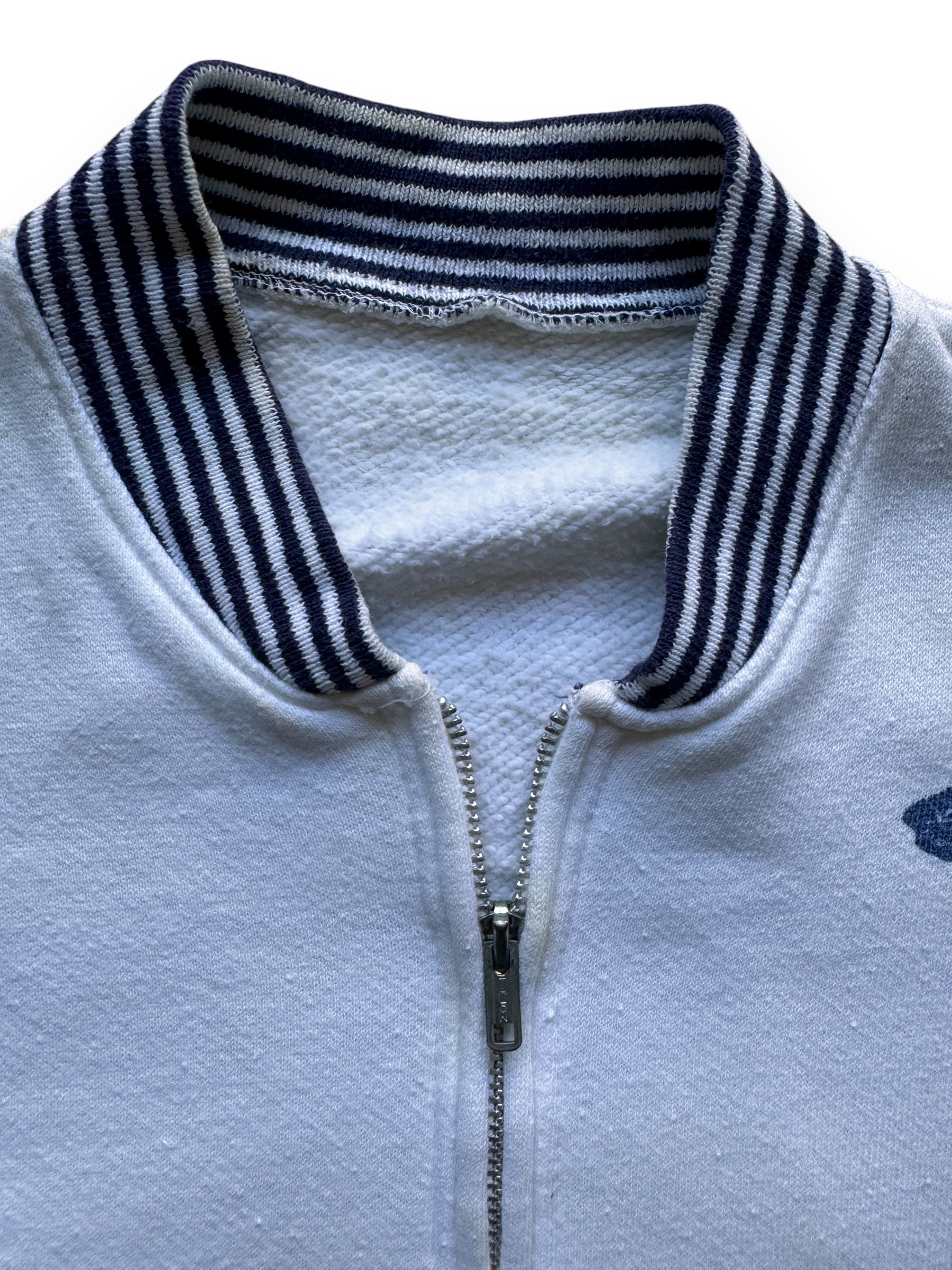 Collar View of Vintage Seattle World's Fair 1962 Zip-Up Sweatshirt SZ M