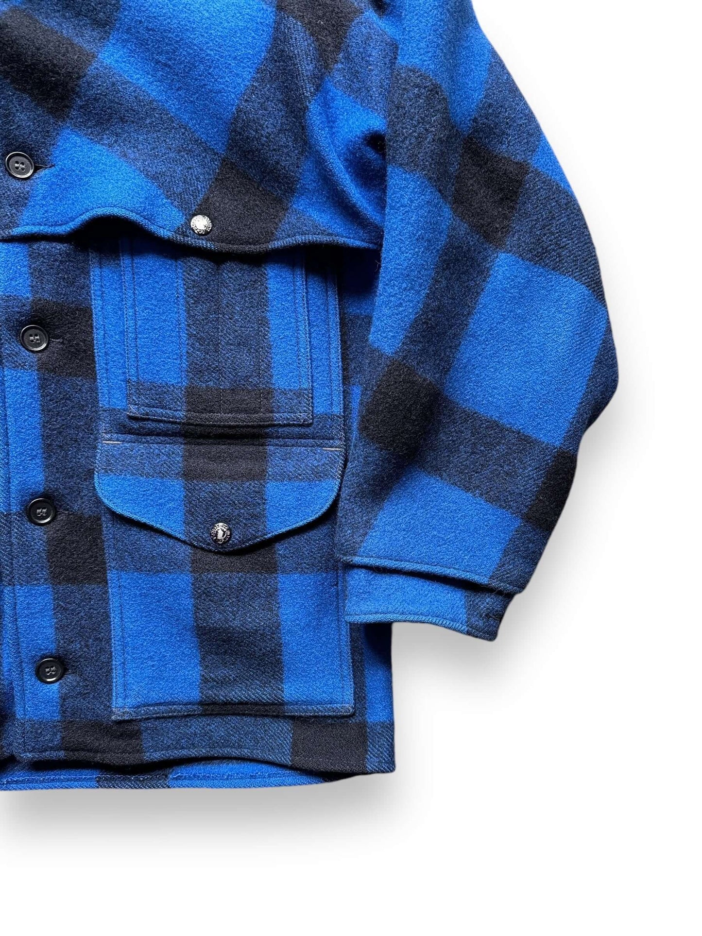Vintage Filson Union Made Cobalt Double Mackinaw Jacket SZ 38
