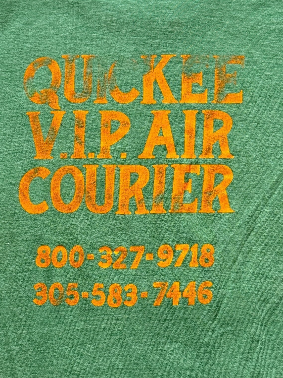 Rear Graphic Close Up of Vintage Want a Quickee Tee SZ L