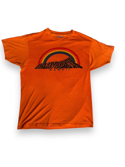 Front View of Vintage Orange Hawaii Tee SZ L