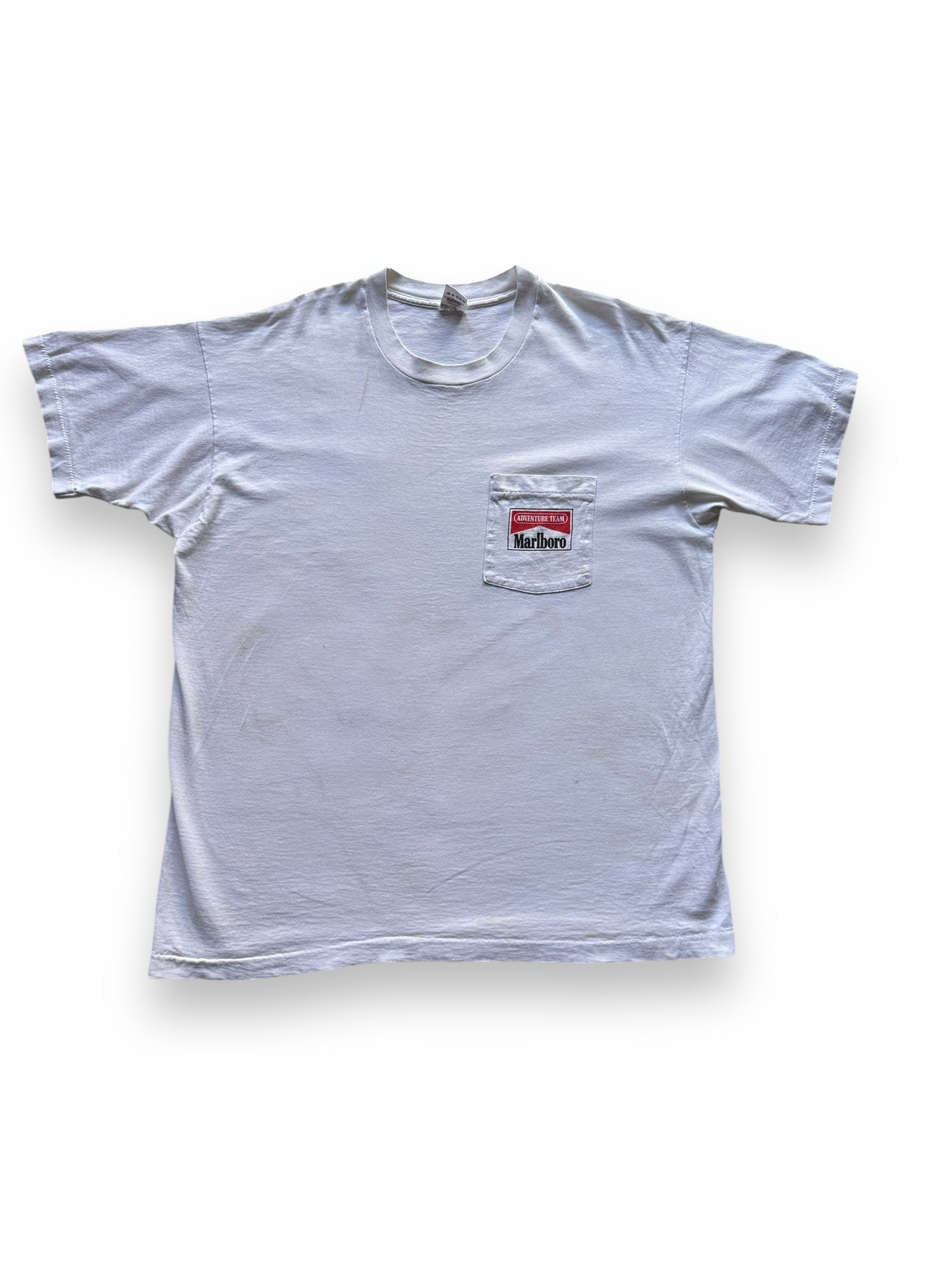 Front View of Vintage Marlboro Rafting Pocket Tee SZ XL