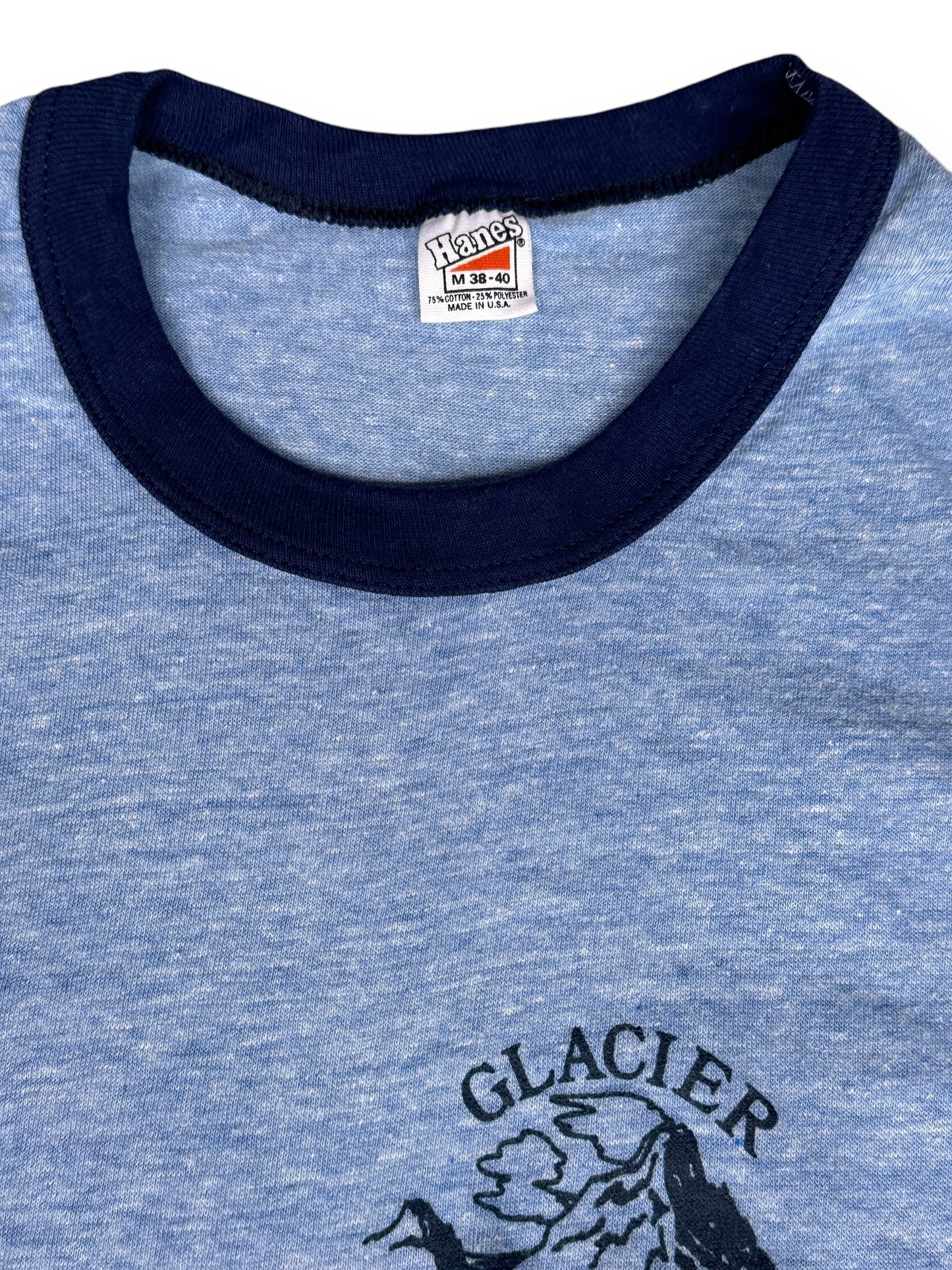 Tag View of Vintage Glacier National Park Tee SZ M