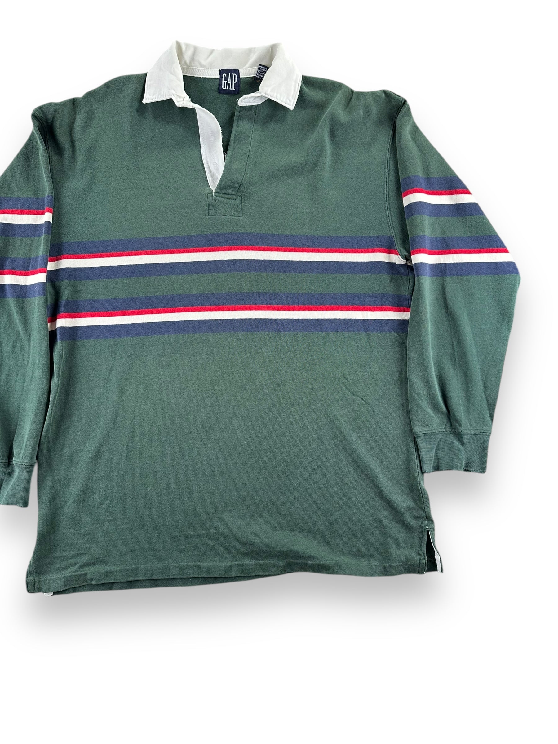 Front Left View of Vintage Gap Rugby Shirt SZ M