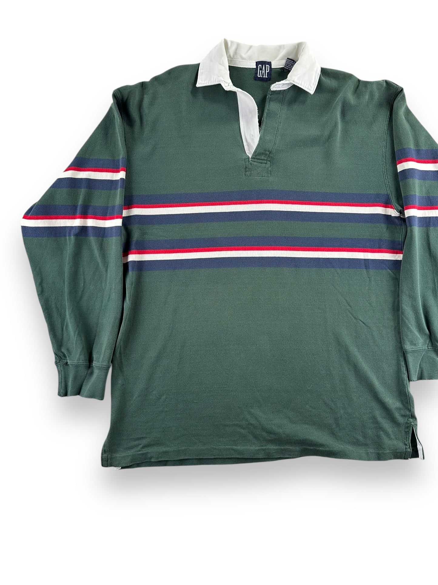 Front Right View of Vintage Gap Rugby Shirt SZ M