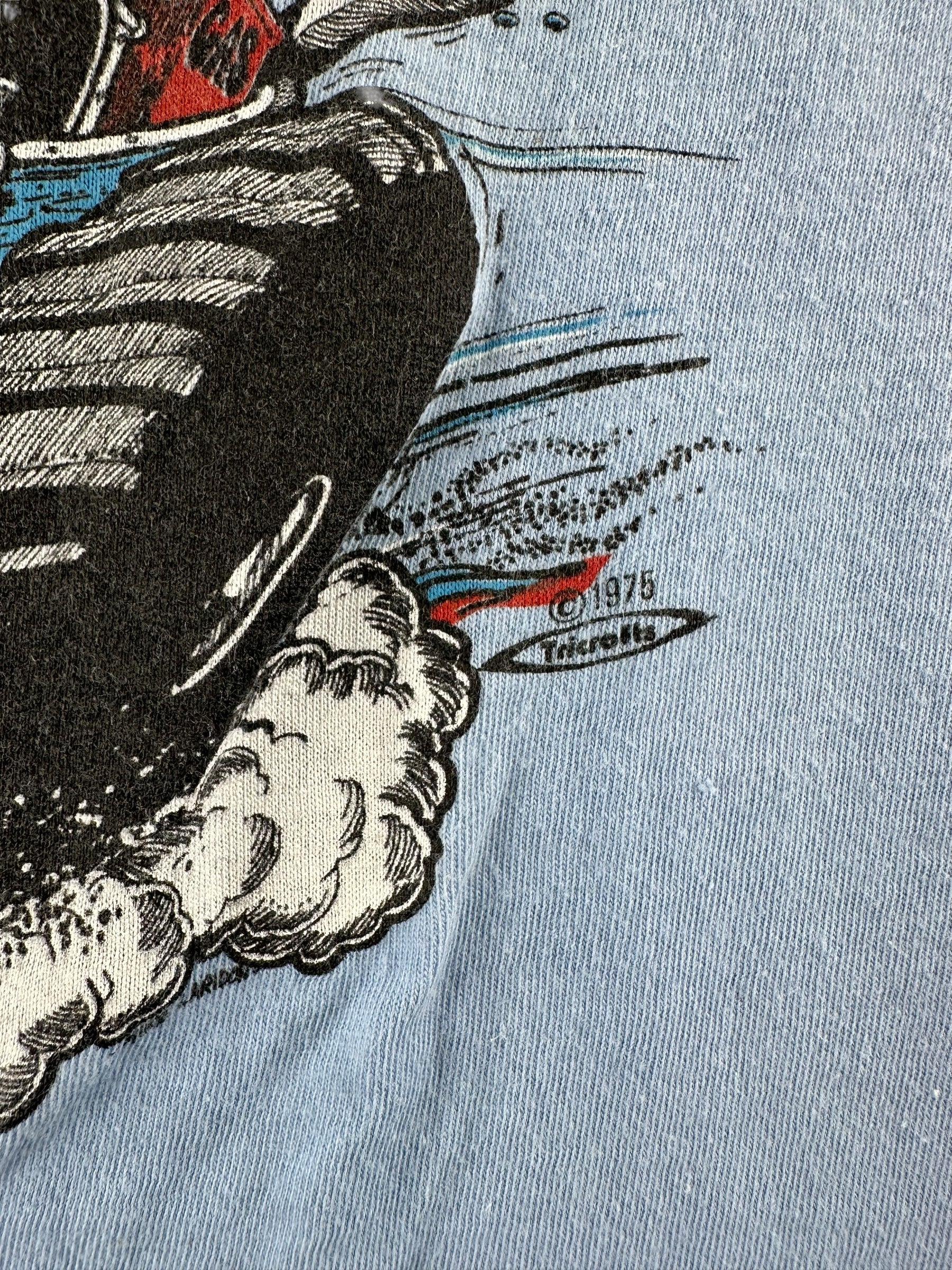 1975 Copyright on Vintage California Lifestyles Baja Buggy Tank Top SZ XL