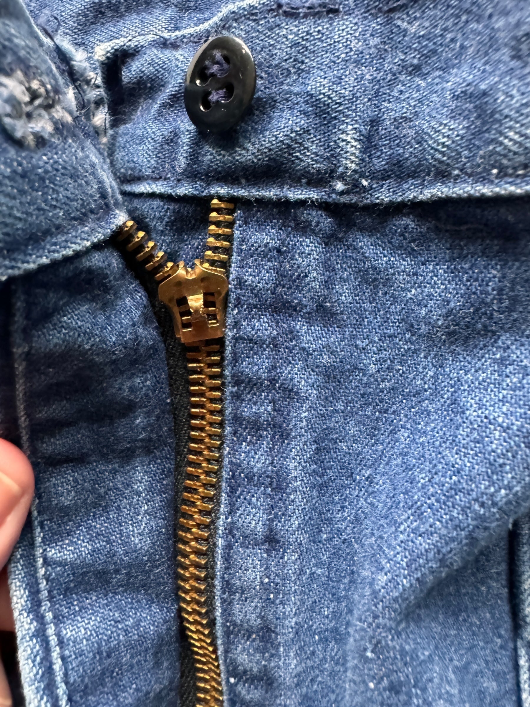 Missing Zipper Pull on Vintage 80s Era Womens Swabbies W32