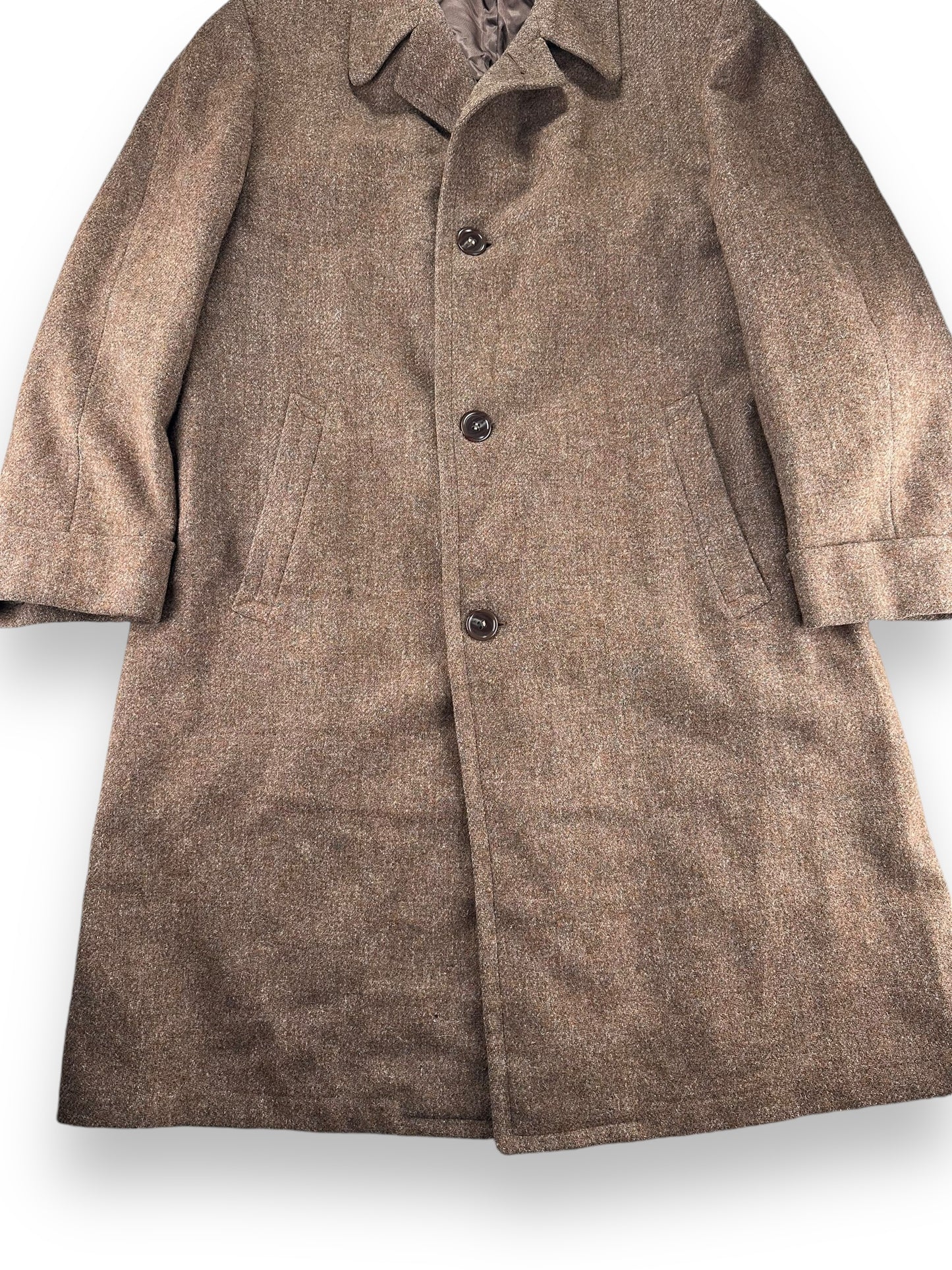 Lower Front View of Vintage JB Simpson Wool Overcoat SZ L