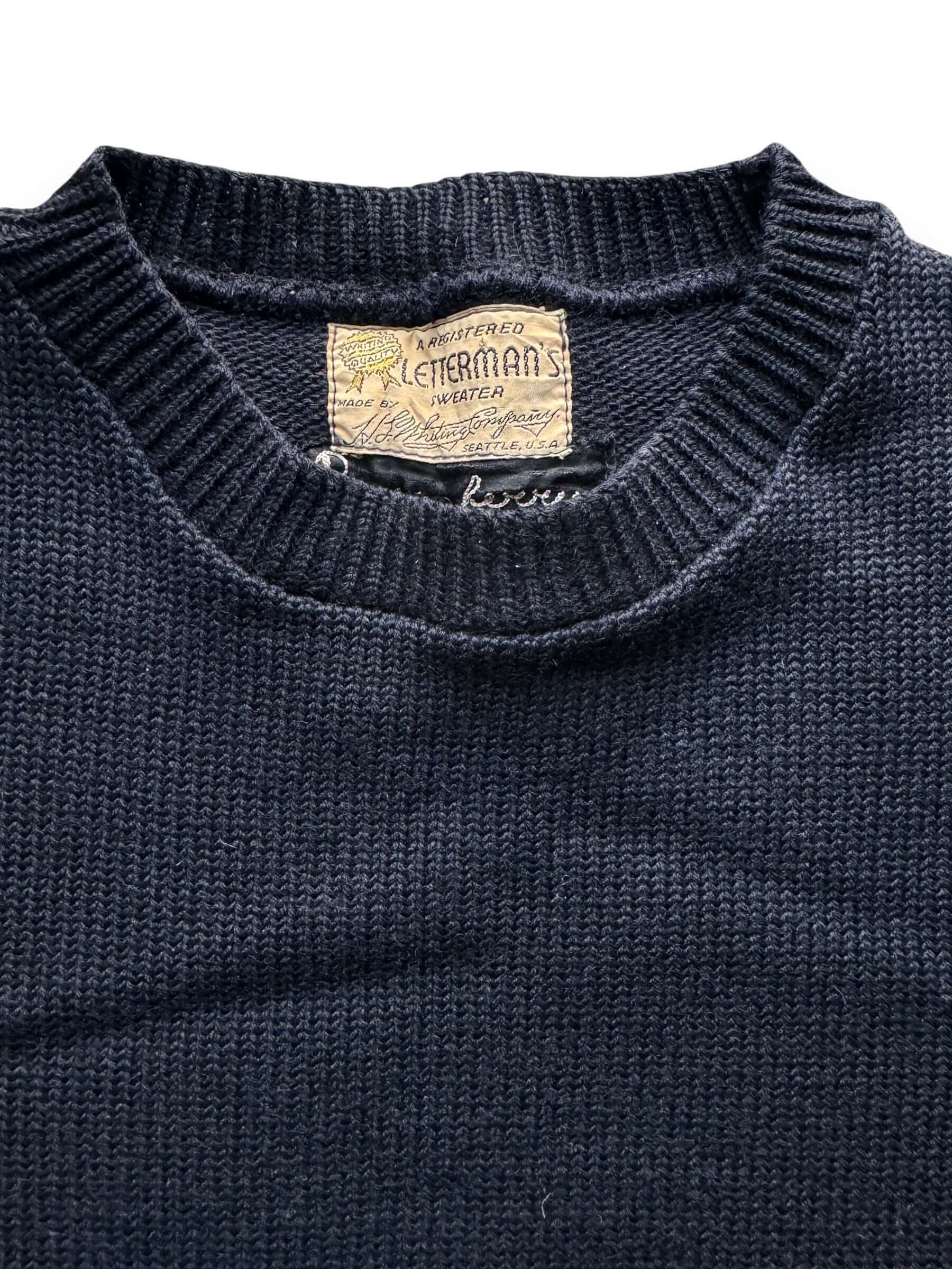 Tag View of Vintage H.L. Whiting Company Sweater SZ M