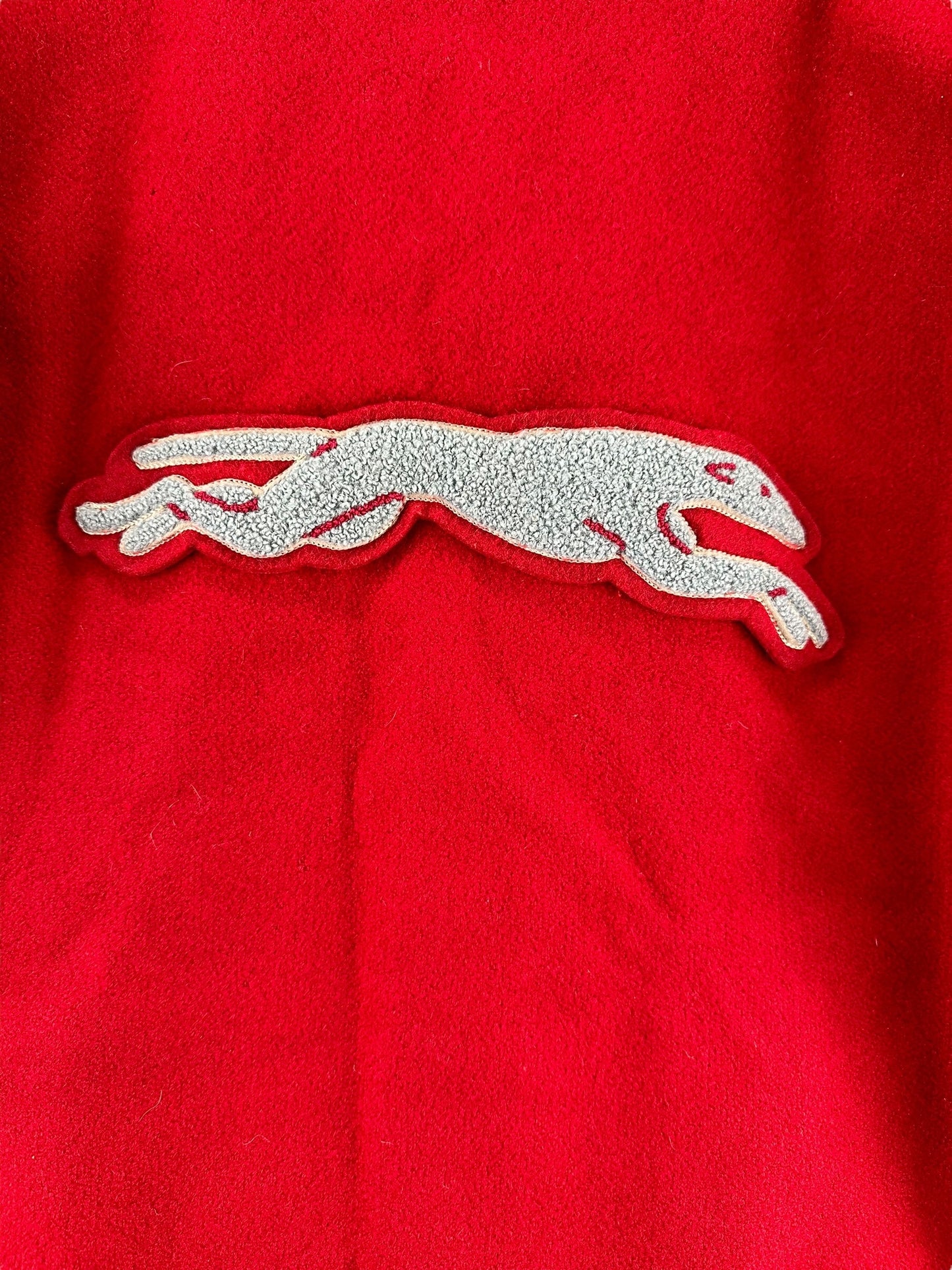 Greyhound on Rear of Vintage Skookum Pharaoh Coat SZ 38