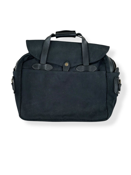 Front View of Filson Black 257 Briefcase