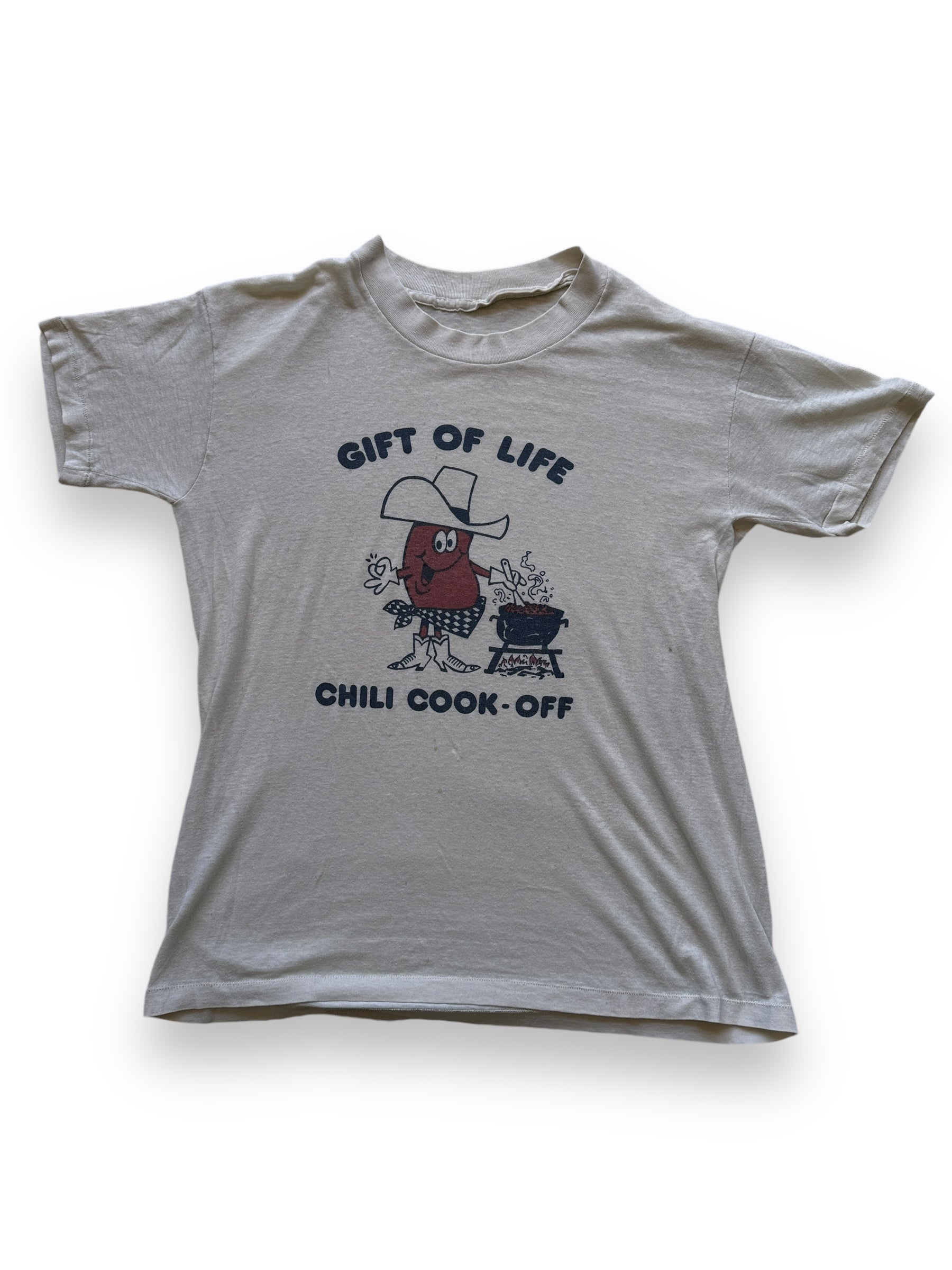 Front View of Vintage Gift of Life Chili Cook Off Tee SZ M