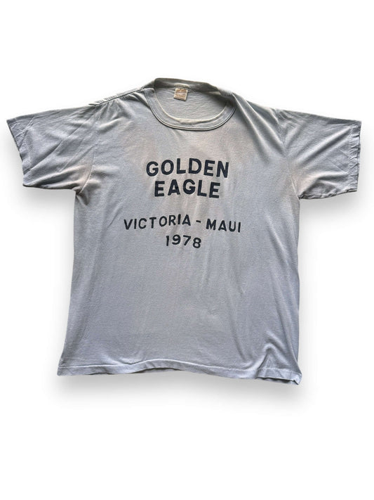 Front View of Vintage Golden Eagle Cycle Club Tee SZ L