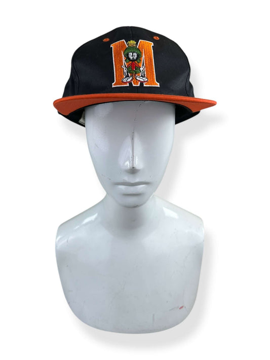 Front View of NOS Acme Clothing Marvin the Martian Orange Large Fitted Hat