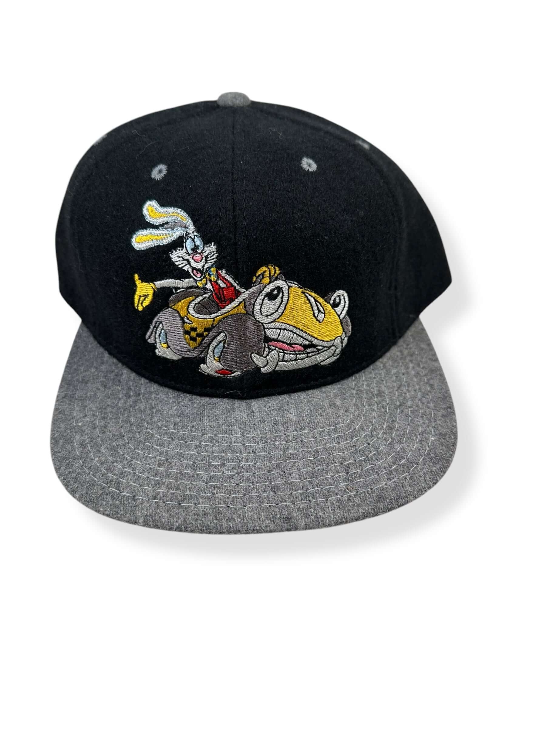 Front Detail of NOS Roger Rabbits Car Toon Spin Wool Snapback Cap