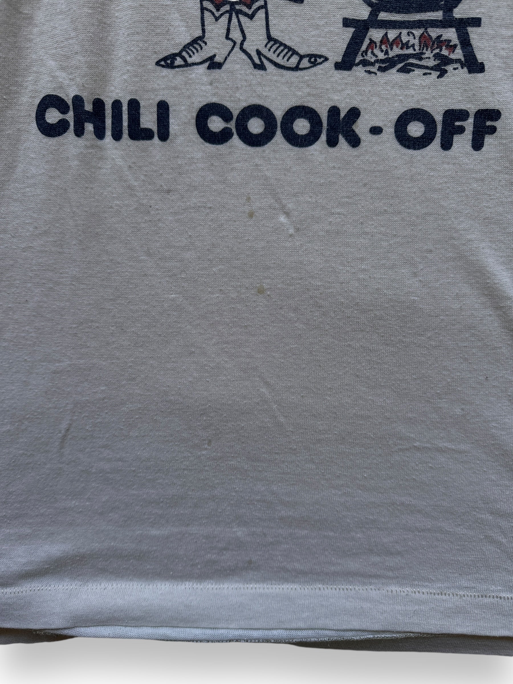 Some Staining on Lower Portion of Shirt on Vintage Gift of Life Chili Cook Off Tee SZ M