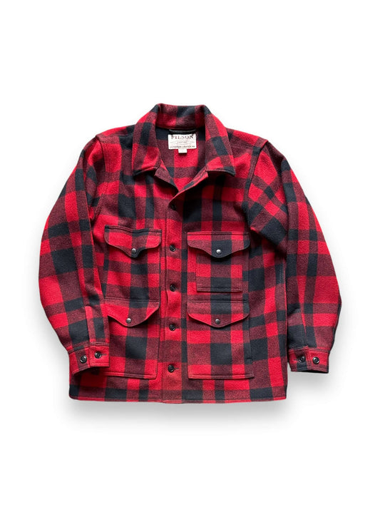 Front View of Filson Red & Black Mackinaw Cruiser SZ XL