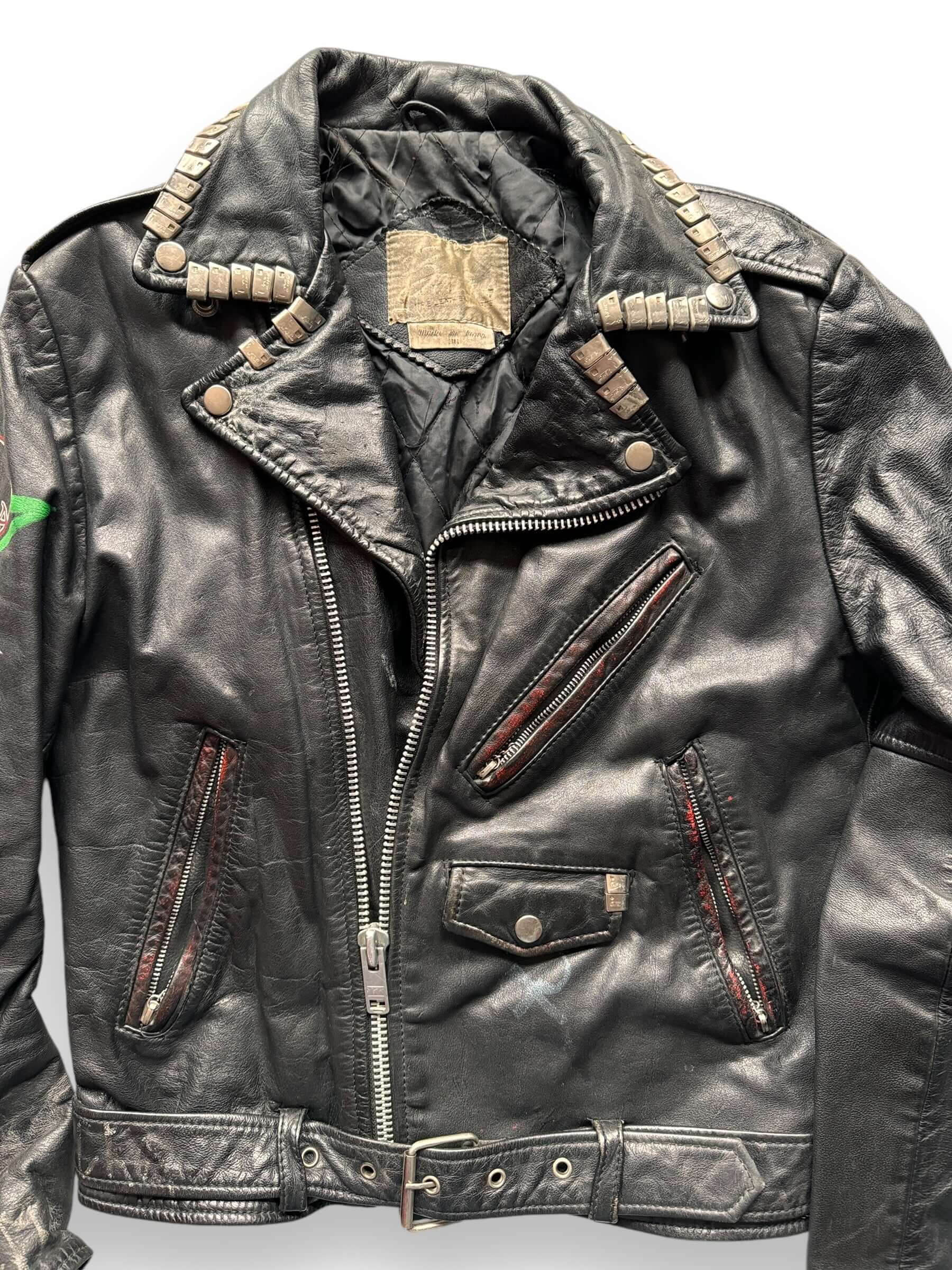 Vintage Mona Leather Jacket Made online In Canada Sz Medium Garage Rack