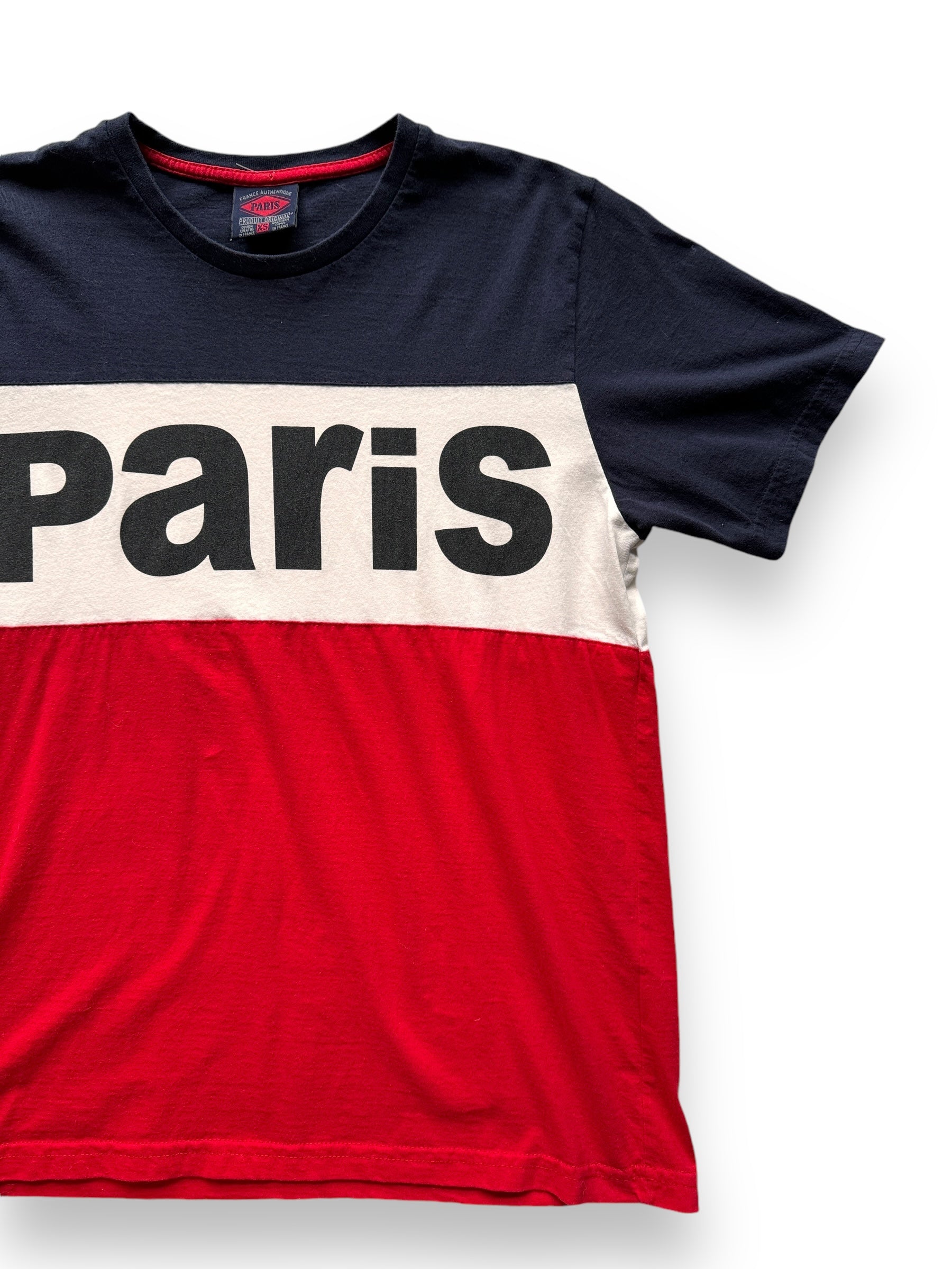 Front Left View of Vintage Paris Tritone Tee SZ XS