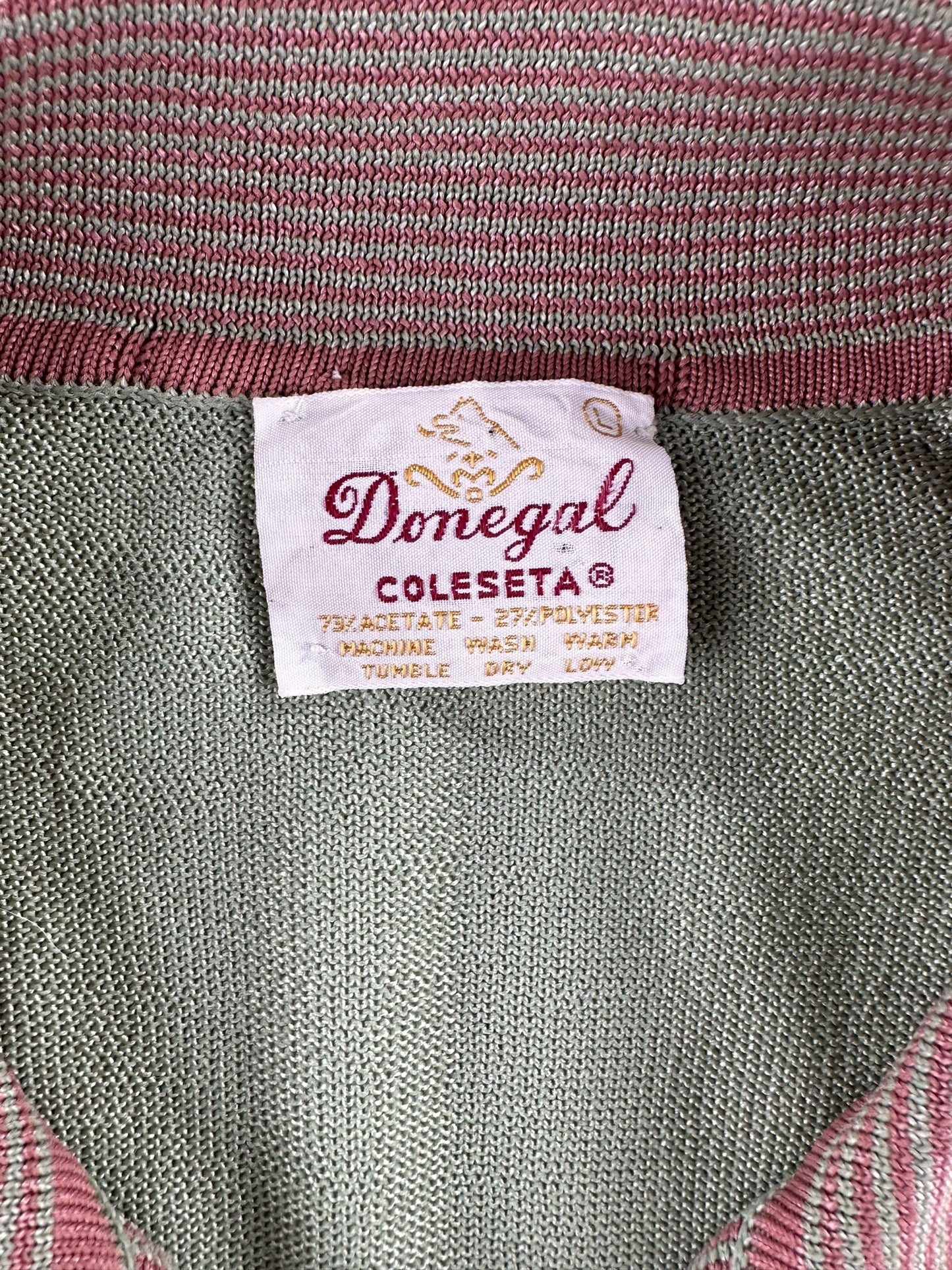 Tag View of Vintage Donegal Coleseta Top SZ L