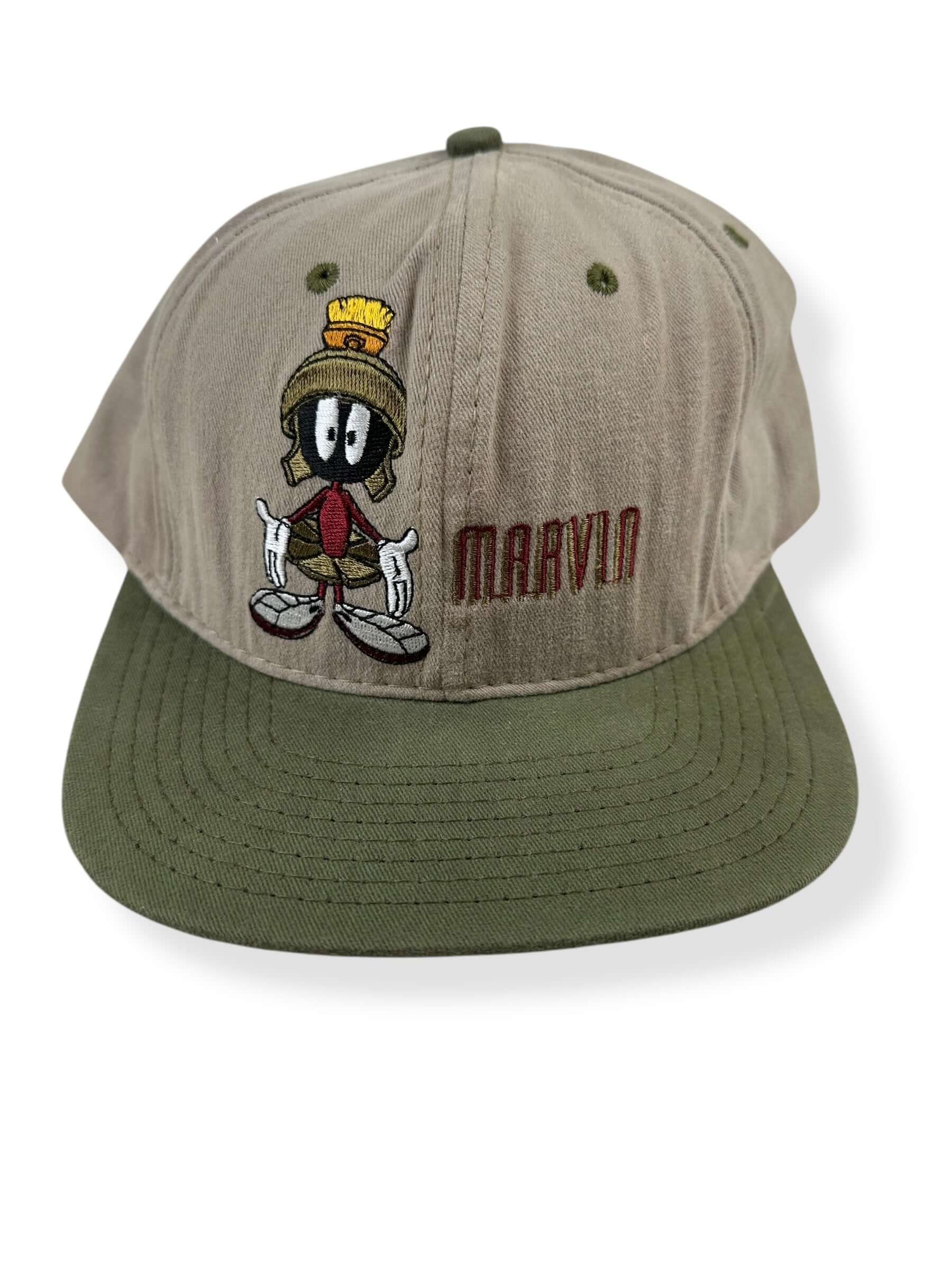 Front Detail of NOS Acme Clothing Marvin the Martian Large Fitted Hat