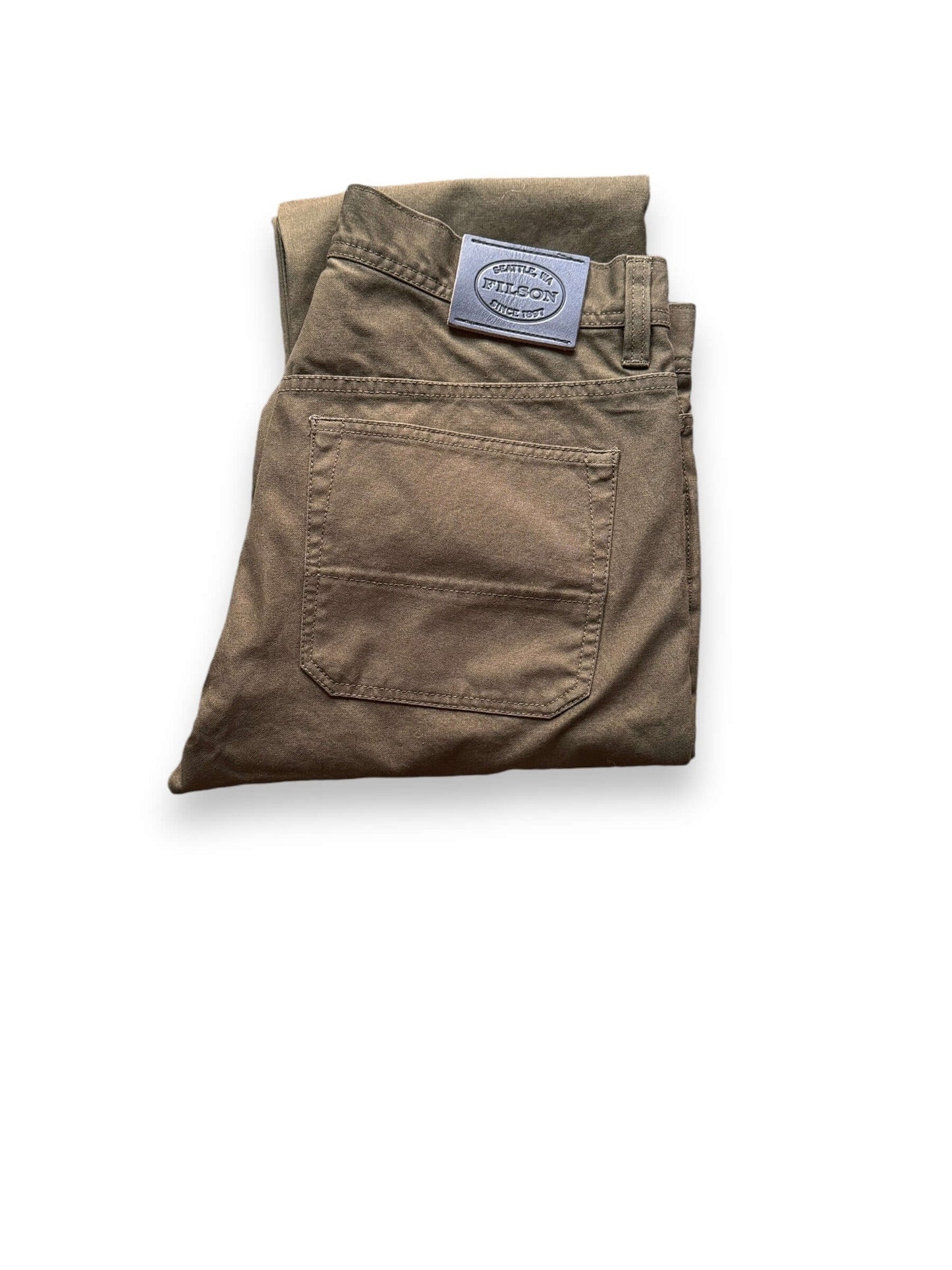 Folded View of NOS Filson Dry Tin 5 Pocket Pants W33