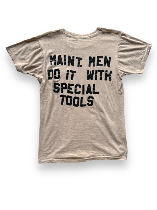 Rear View of Vintage Maint Men Do It With Special Tools Tee SZ M