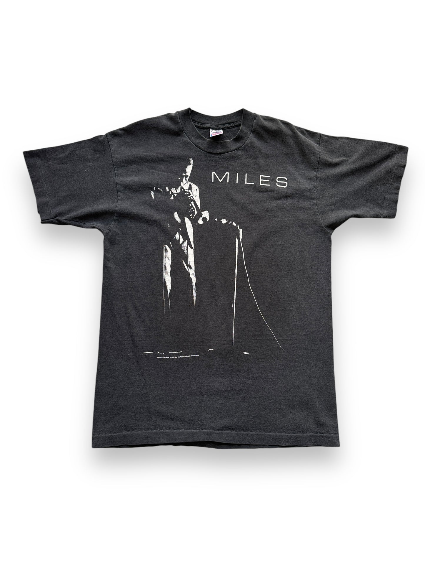 Front View of Vintage Miles Davis Tee SZ L