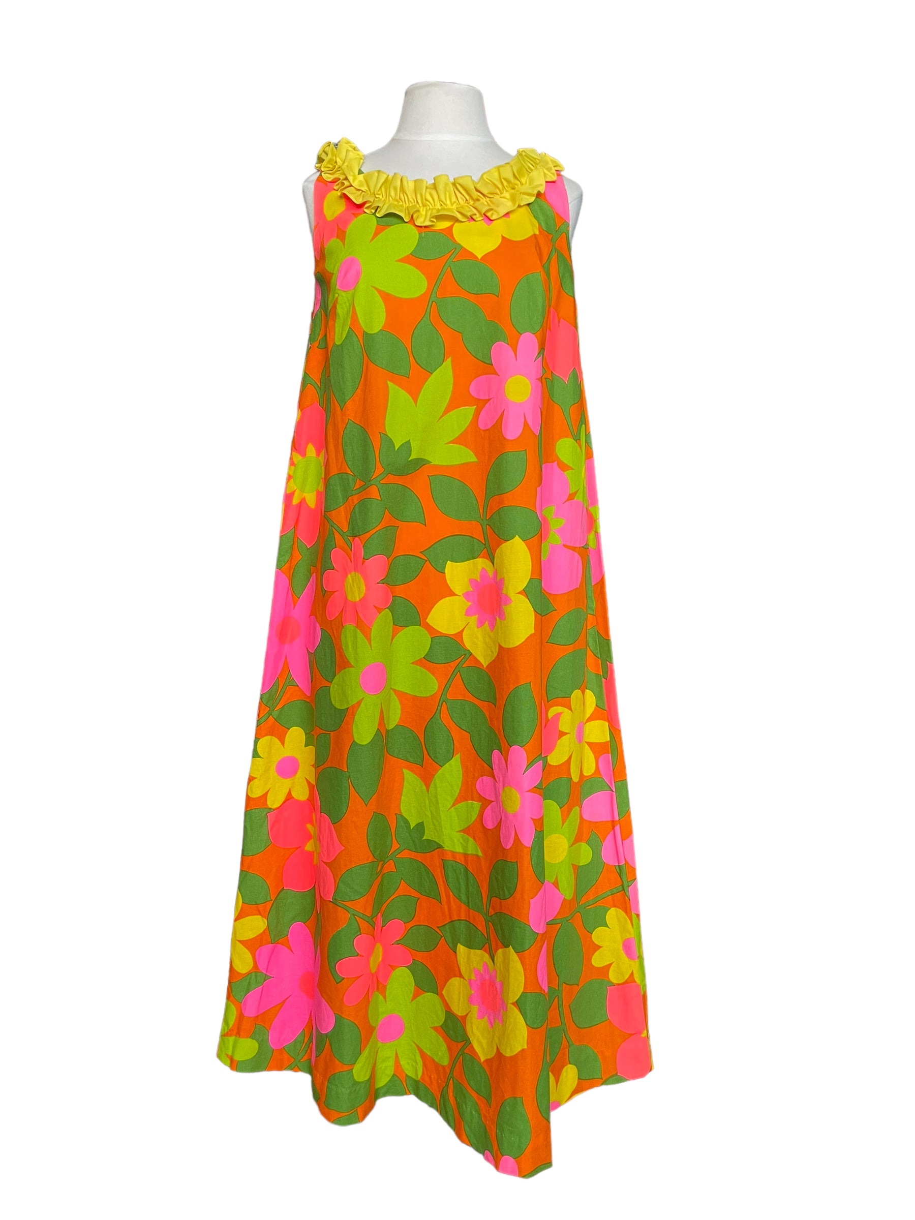 loose dress of hawaiian origin loose dress of hawaiian origin Teal Green Long Flare Hawaiian Dress