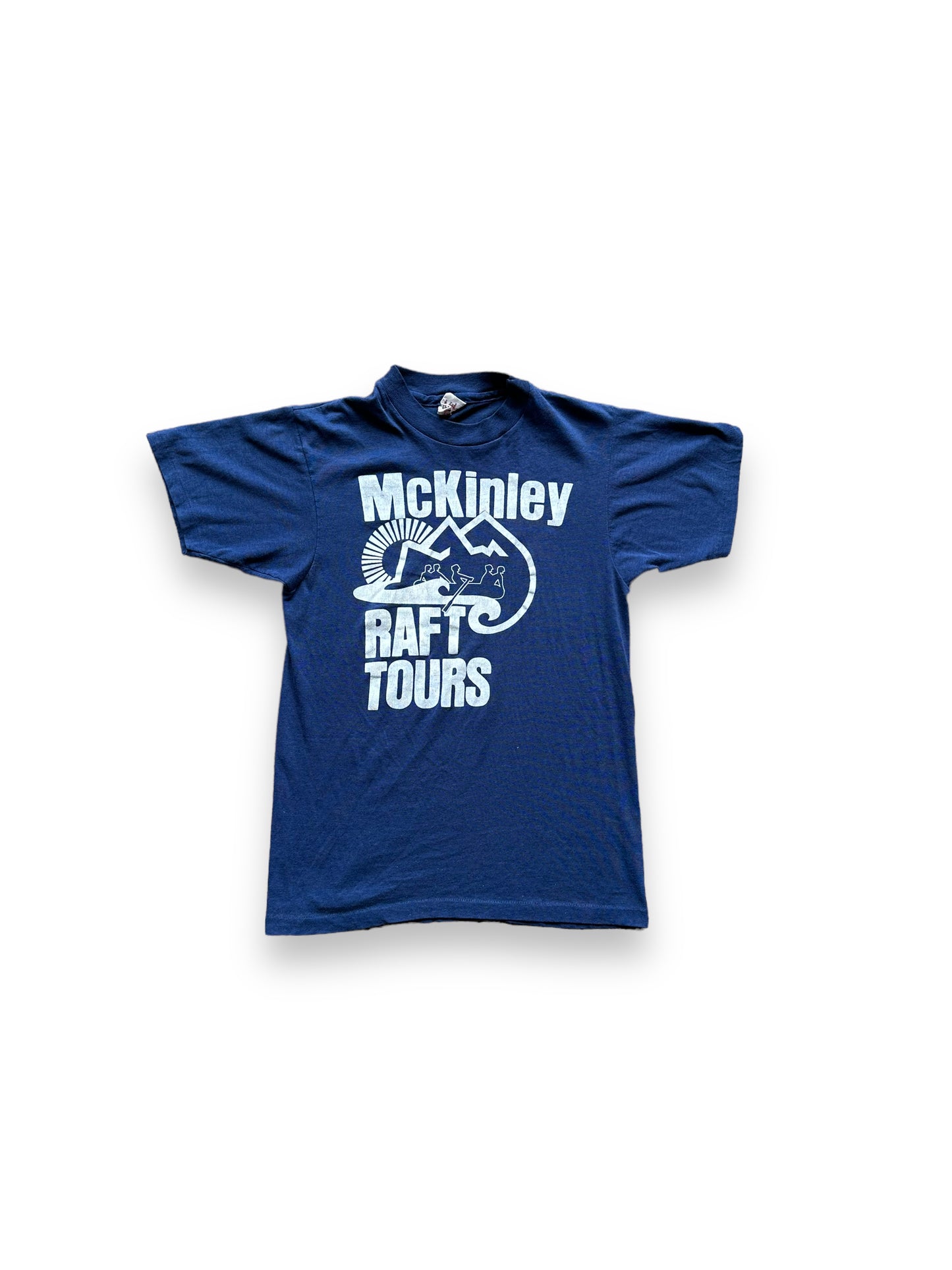 Front of Vintage McKinley Raft Tours Tee SZ S | Vintage Graphic Tee Seattle | Barn Owl Vintage