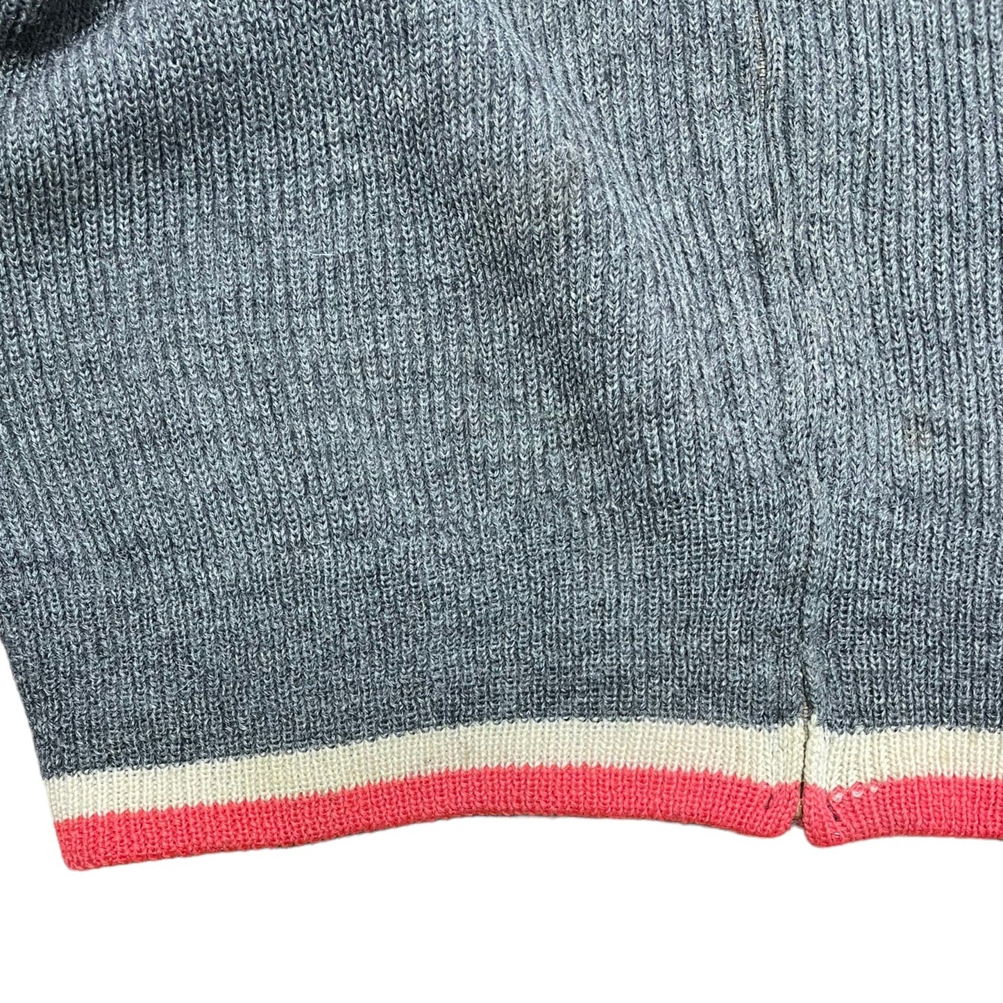 Lower right view of Vintage 1950s Lasley-Seattle Avalanche Zip-up Sweater