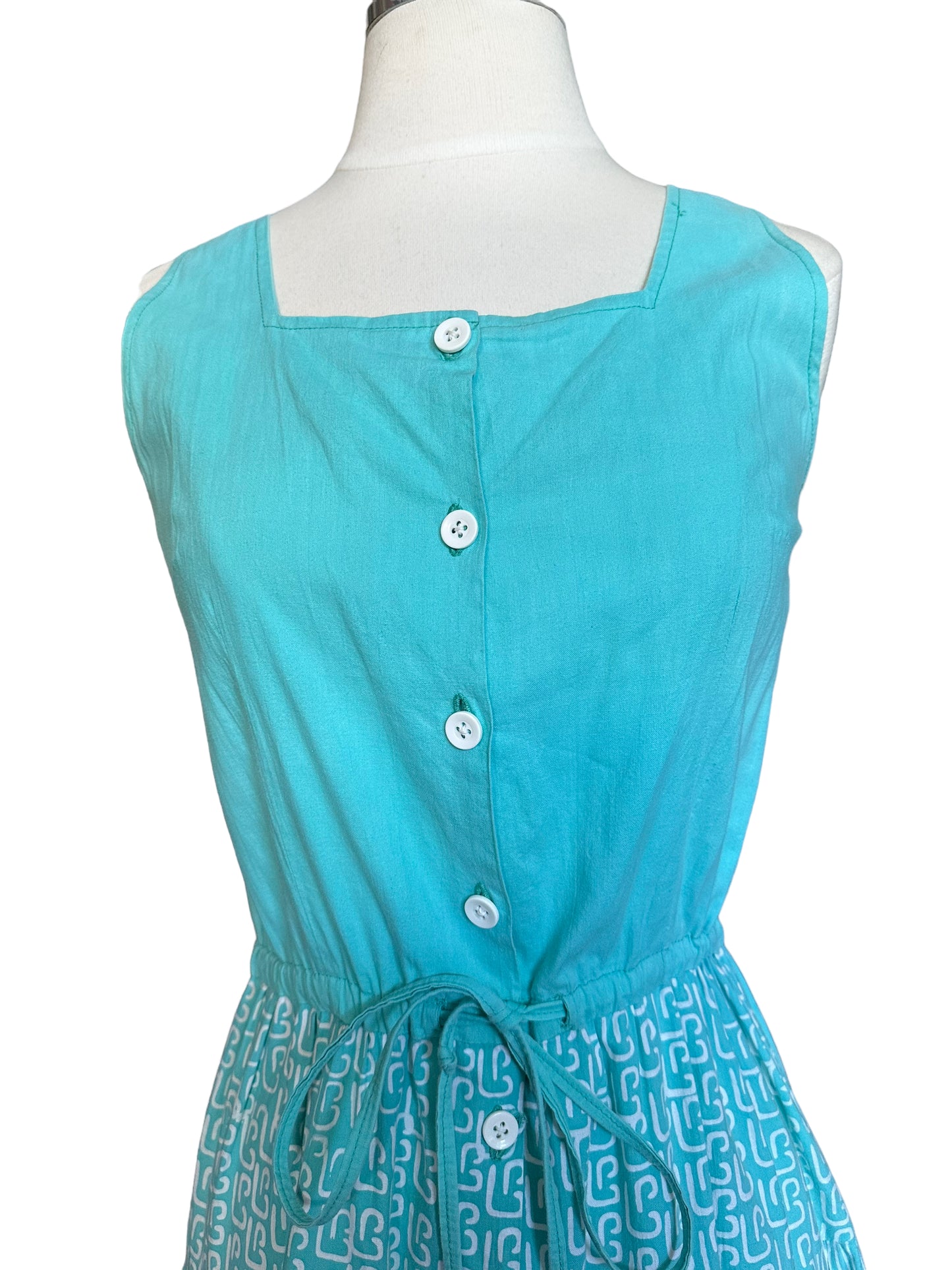 Front top view of Vintage 1950s Cute Summer Dress | Barn Owl Vintage | Seattle Summer Dresses