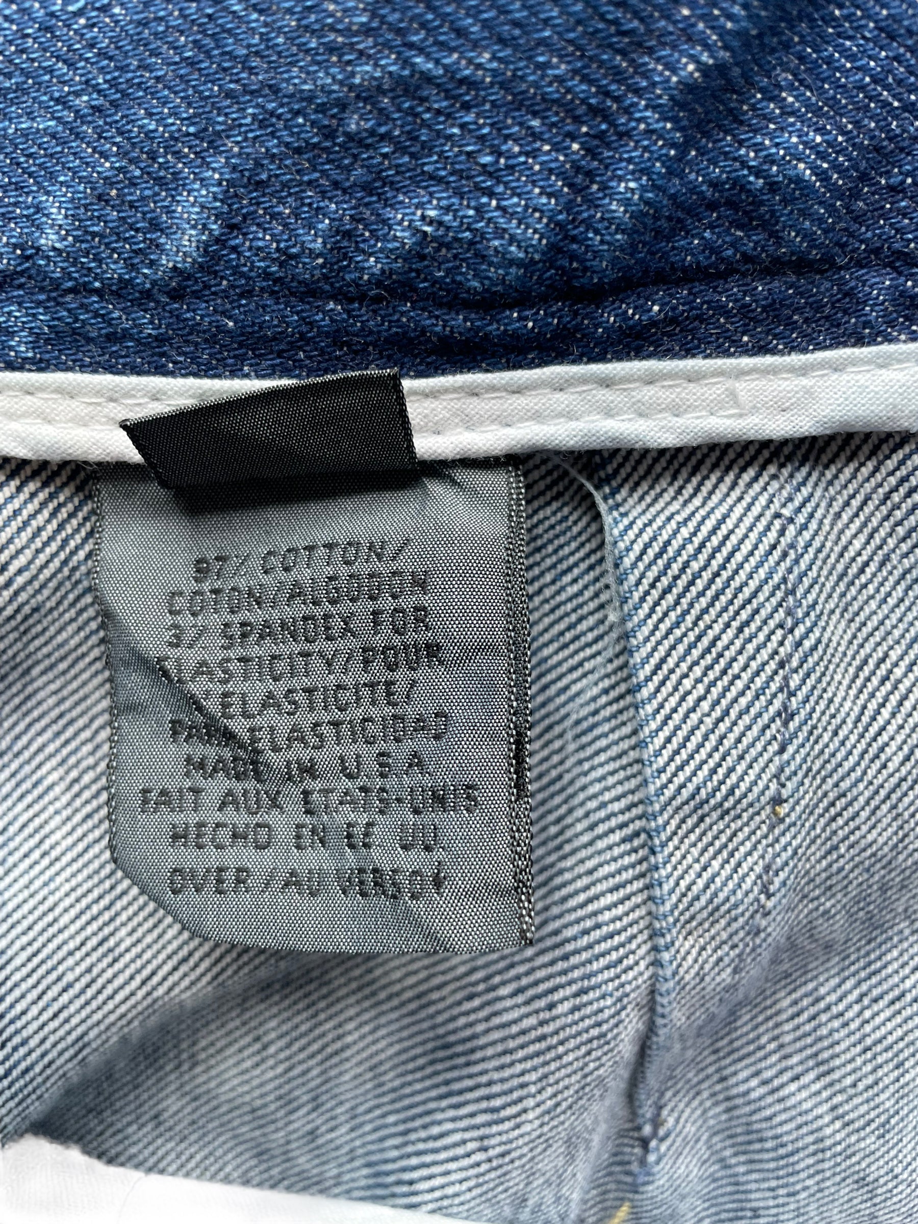 Care tag view of Vintage Deadstock 80's Liz Claiborne Side Zip Stir Up Jeans
