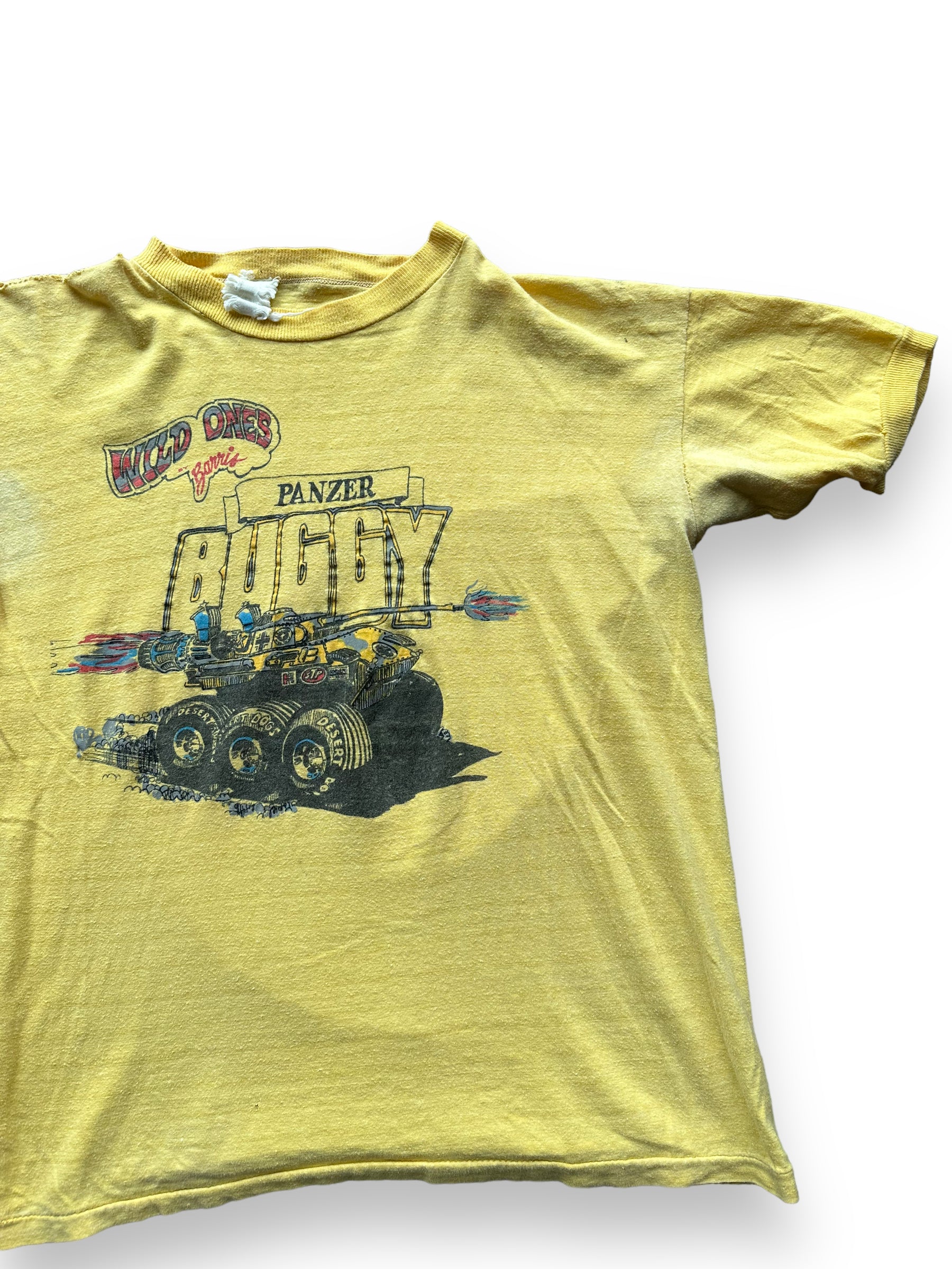 Front left of Vintage Wild Ones Panzer Buggy Tee SZ L |  Vintage Auto Tee Seattle | Barn Owl Vintage