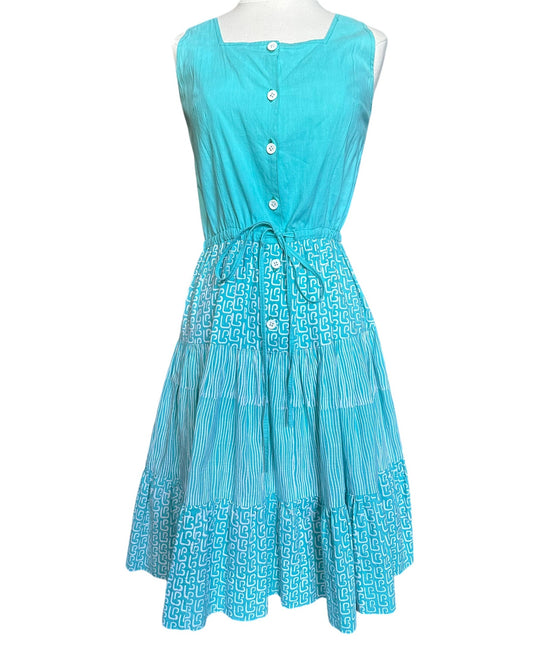 Front full view of Vintage 1950s Cute Summer Dress | Barn Owl Vintage | Seattle Summer Dresses