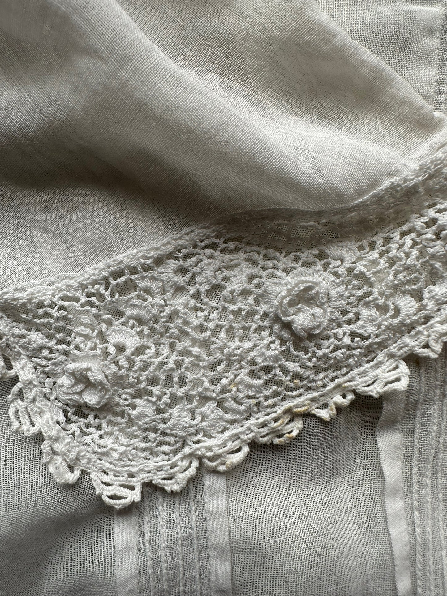 Lace close up Early 1900's Edwardian Blouse | Seattle True Vintage | Barn Owl Ladies Clothing