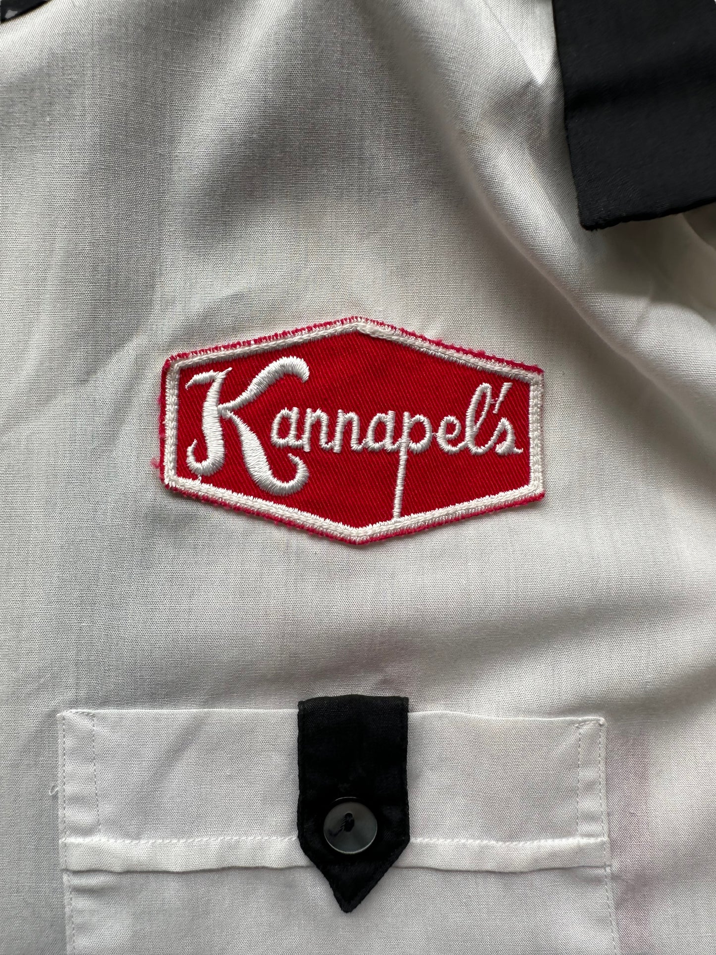 Patch of Vintage "Kannapel's" Chainstitched Bowling Shirt SZ 14 | Vintage Bowling Shirt Seattle | Barn Owl Vintage Seattle