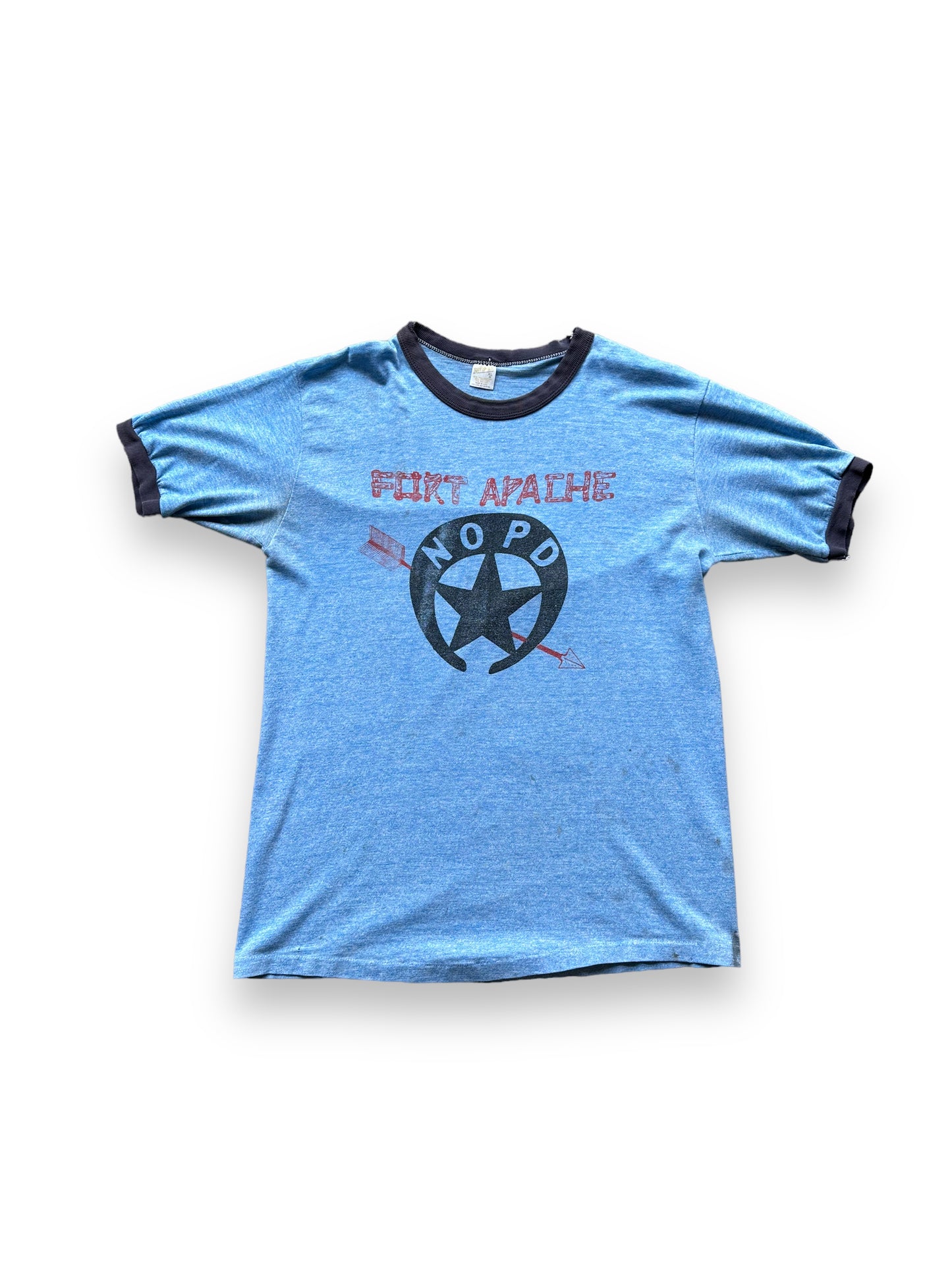 Front of Vintage Fort Apache Ringer Tee SZ XL |  Vintage Ringer Tee Seattle | Barn Owl Vintage