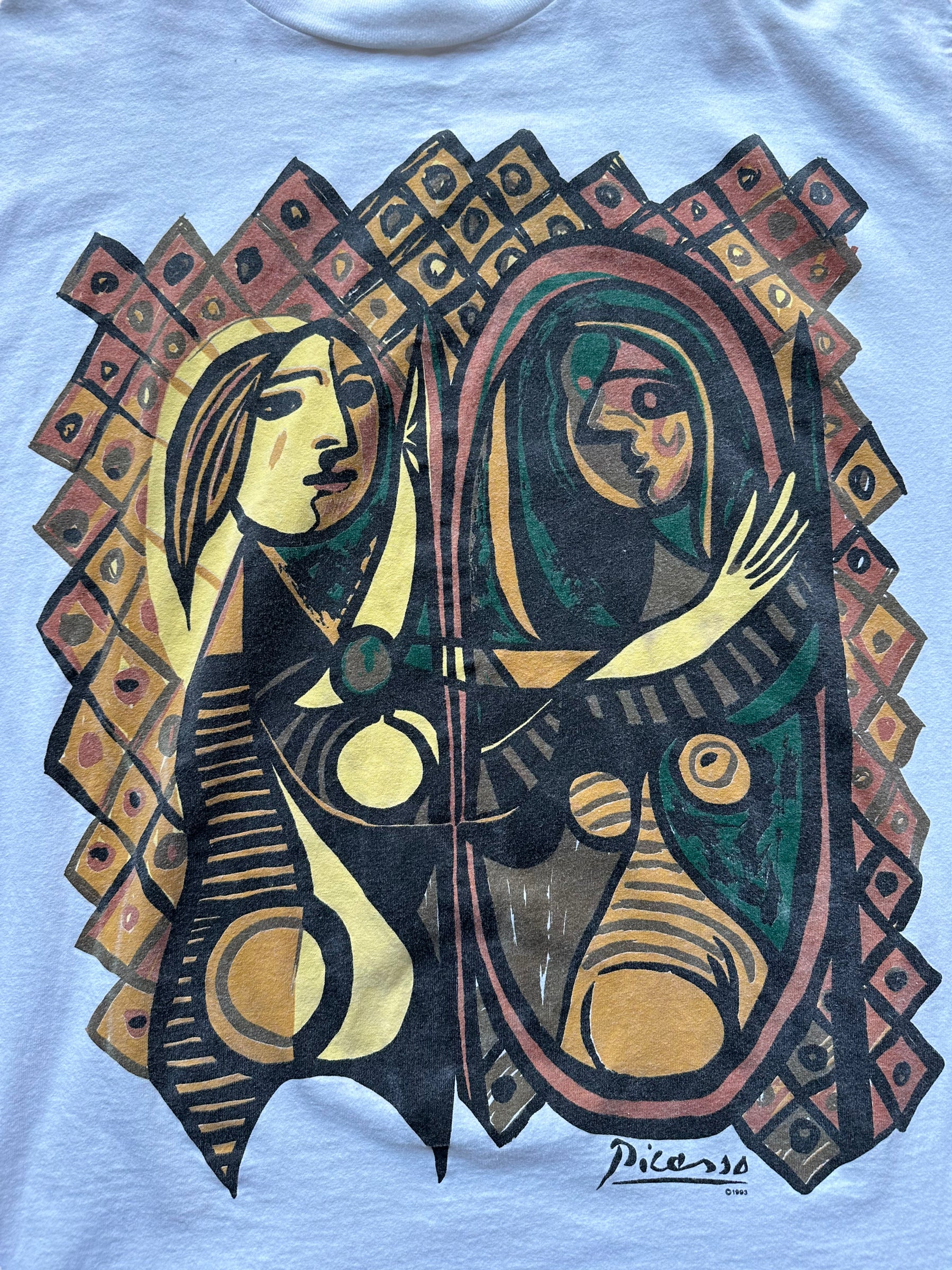 Graphic of Vintage Pablo Picasso Tee SZ XL |  Vintage Art Tee Seattle | Barn Owl Vintage