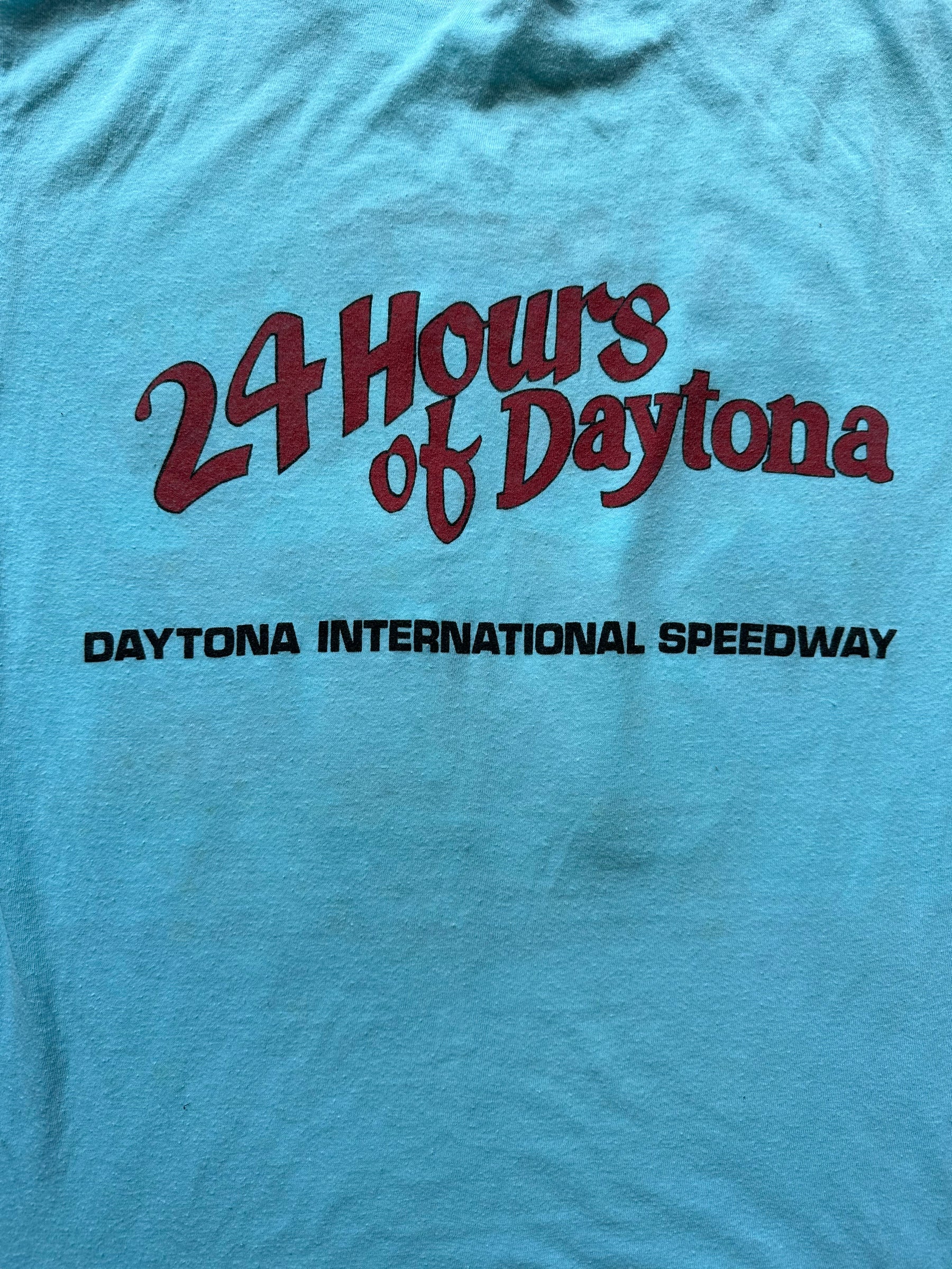 Back close up of Vintage 24 Hours of Daytona Tee SZ L |  Vintage Auto Tee Seattle | Barn Owl Vintage