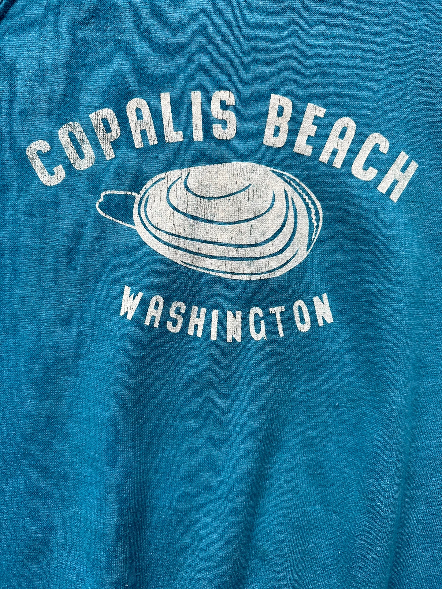 Vintage Copalis Beach Clam Short Sleeve Crewneck Sweatshirt SZ L | Barn Owl Vintage | Seattle True Vintage Sweatshirts